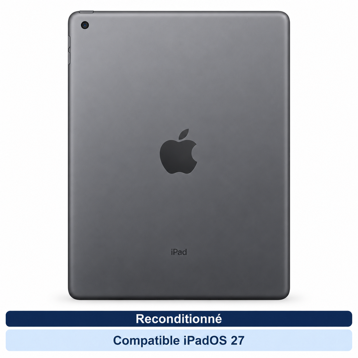 Apple iPad 9 (2021) – 10,2 pouces, 64 Go WiFi, gris sidéral (Reconditionné) — vue 2, compatible iPadOS 27