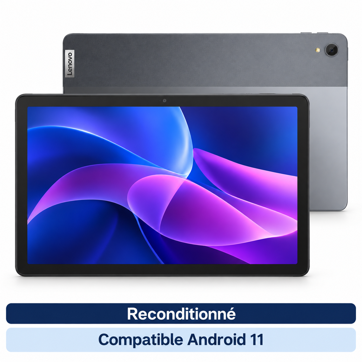 Lenovo Tab P11 (2021) – 11 pouces, 128 Go WiFi, gris (Reconditionné) — vue 1, compatible Android 11