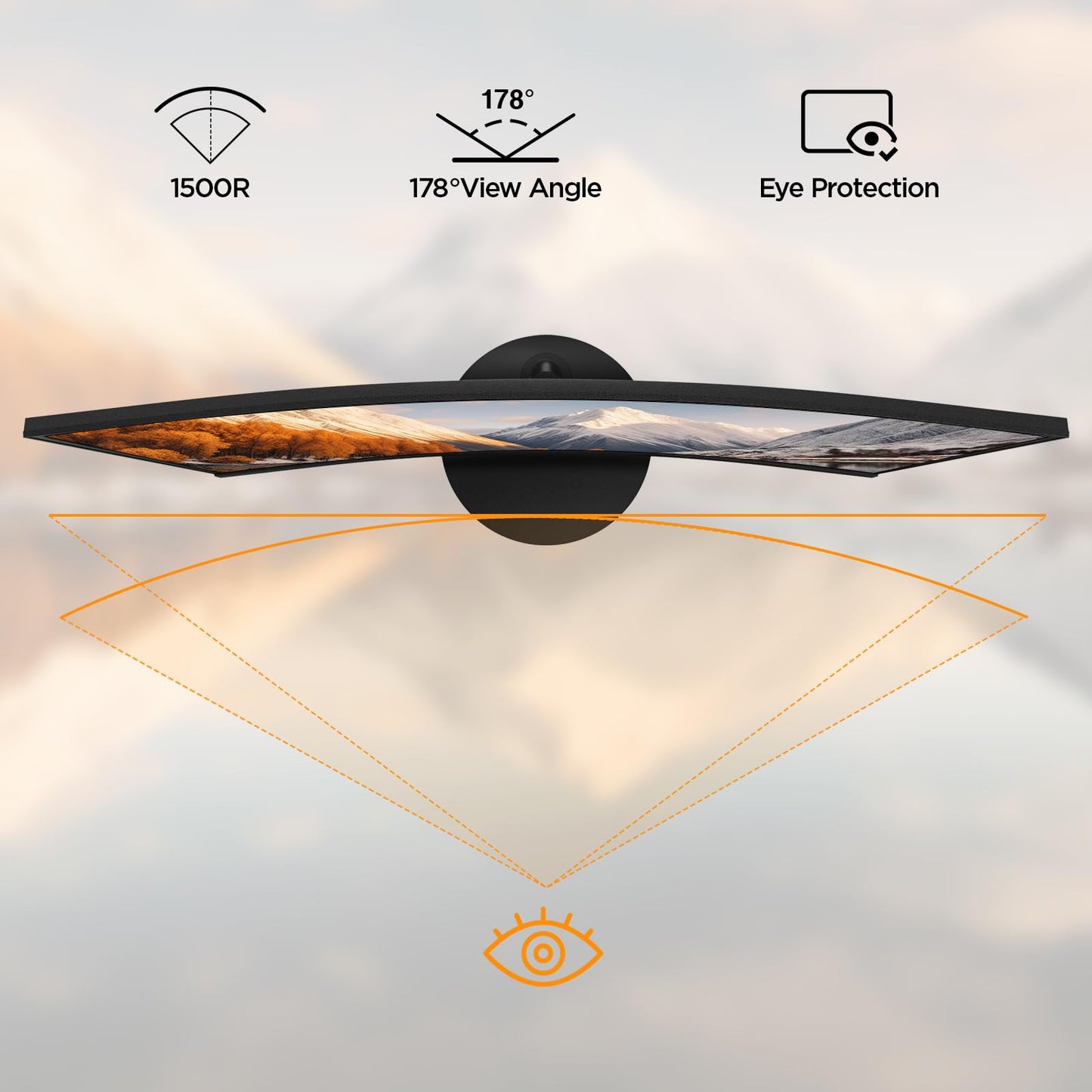 Écran PC Incurvé - Dalle VA 27 Pouces, Résolution FHD, 1800R, 75Hz, HDMI, VGA, Réglage de l’Inclinaison - Ecran ordinateur | DR CLICK Informatique