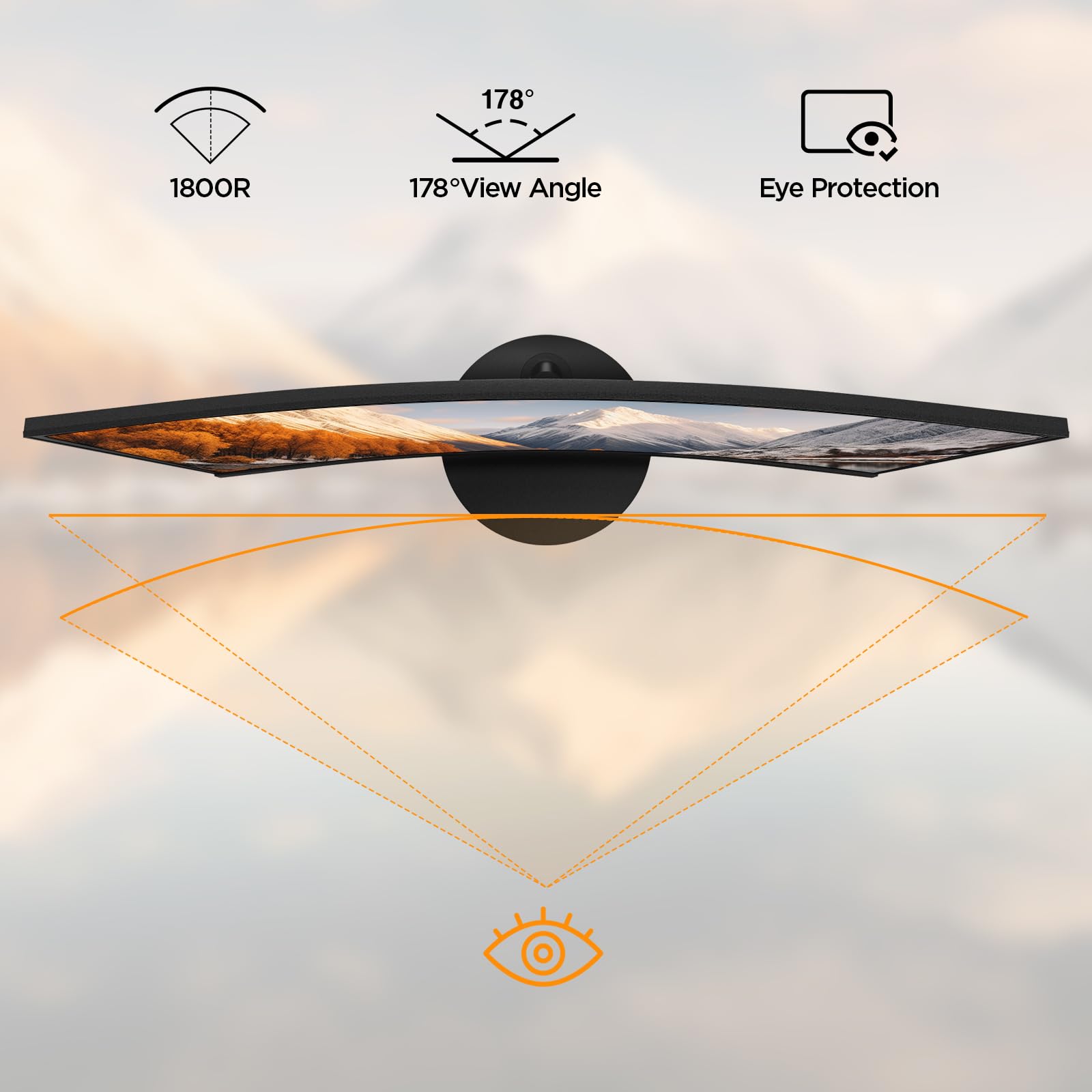 Écran PC Incurvé - Dalle VA 27 Pouces, Résolution FHD, 1800R, 75Hz, HDMI, VGA, Réglage de l’Inclinaison - Ecran ordinateur | DR CLICK Informatique