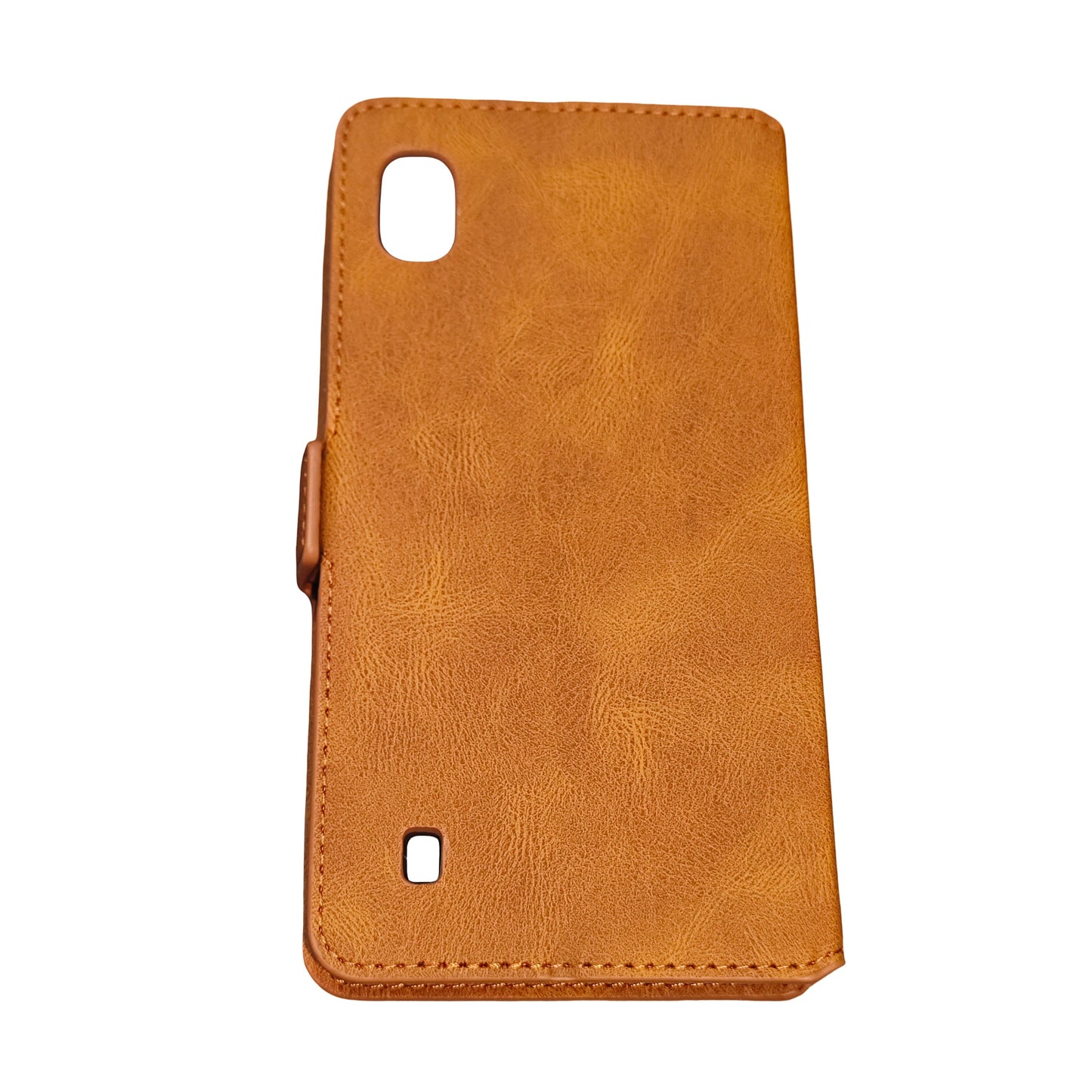 Étui Portefeuille Samsung Galaxy A10 – Coque Rabattable Simili Cuir Marron - Coques & Étuis de protection | DR CLICK Informatique