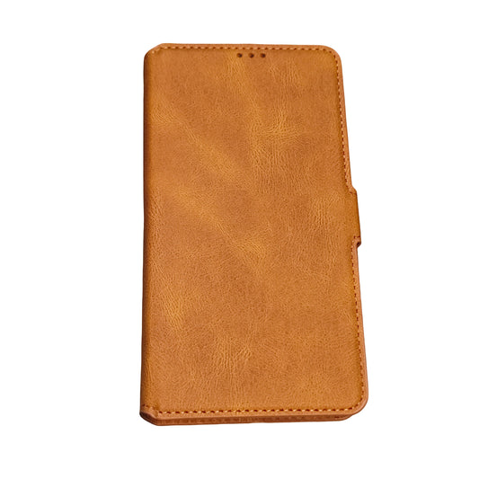 Étui Portefeuille Samsung Galaxy A10 – Coque Rabattable Simili Cuir Marron - Coques & Étuis de protection | DR CLICK Informatique