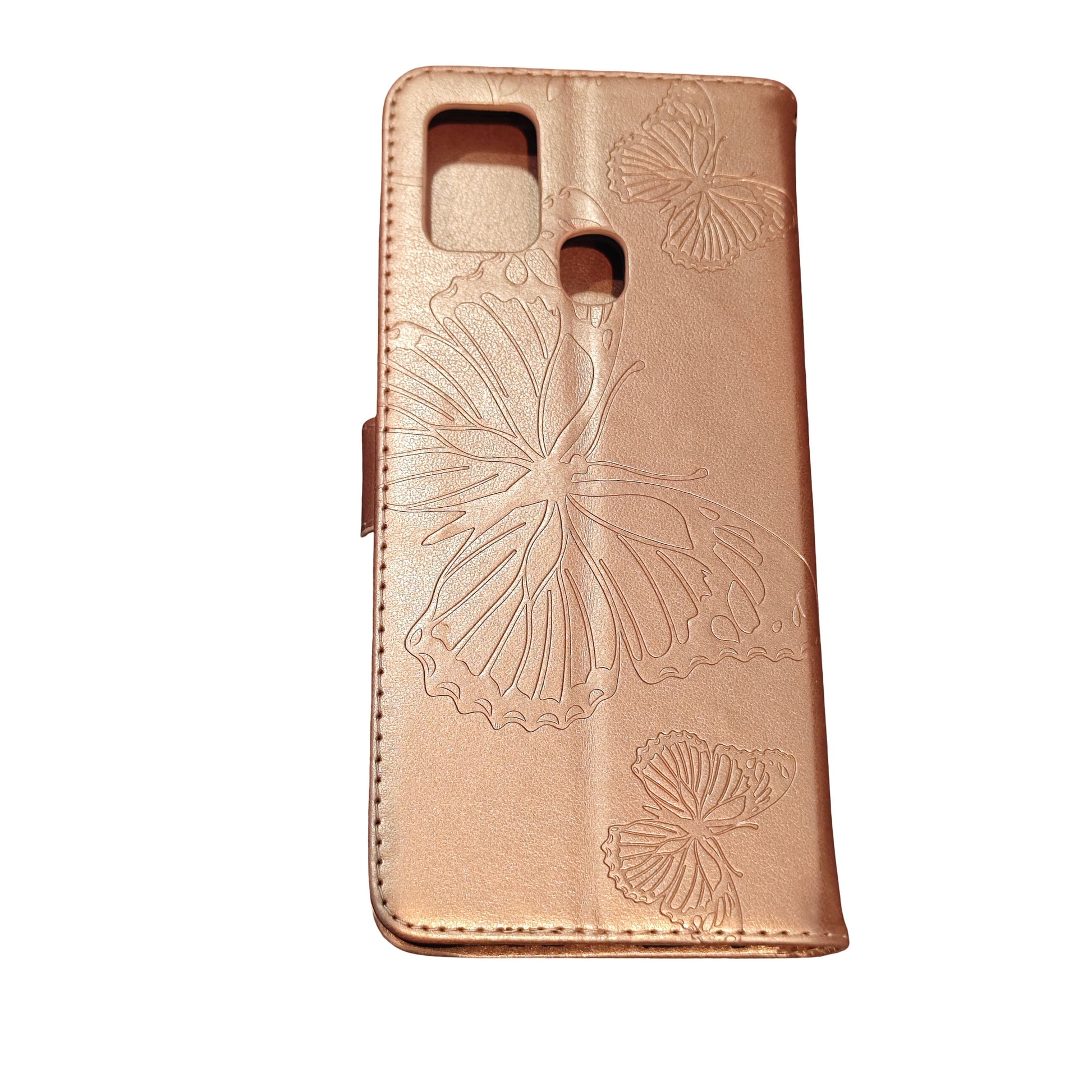 Étui Portefeuille Samsung Galaxy A21s – Coque Rabattable Motif Papillon Rose Gold - Coques & Étuis de protection | DR CLICK Informatique