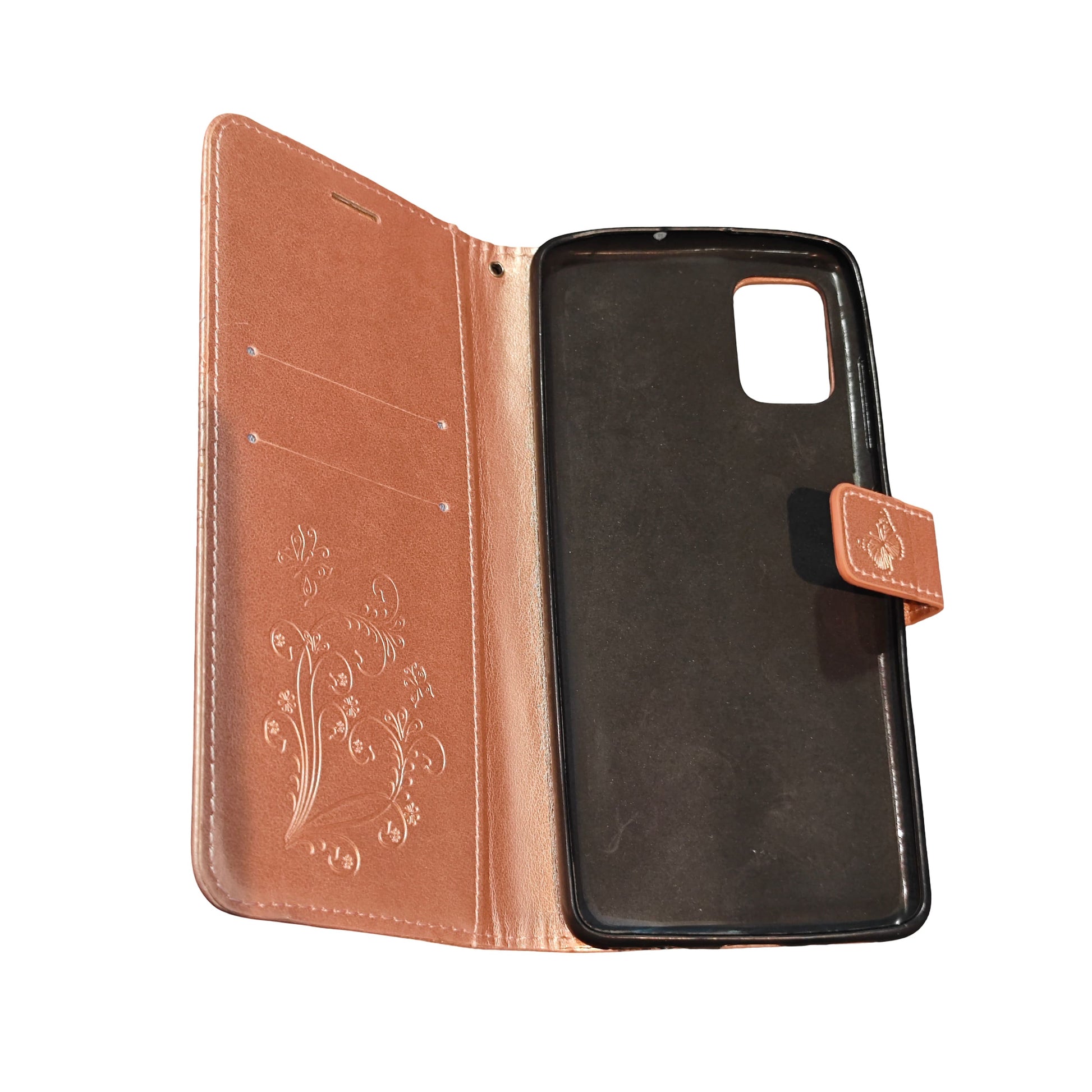 Étui Portefeuille Samsung Galaxy A51 4G – Coque Rabattable Papillon Rose Gold - Coques & Étuis de protection | DR CLICK Informatique