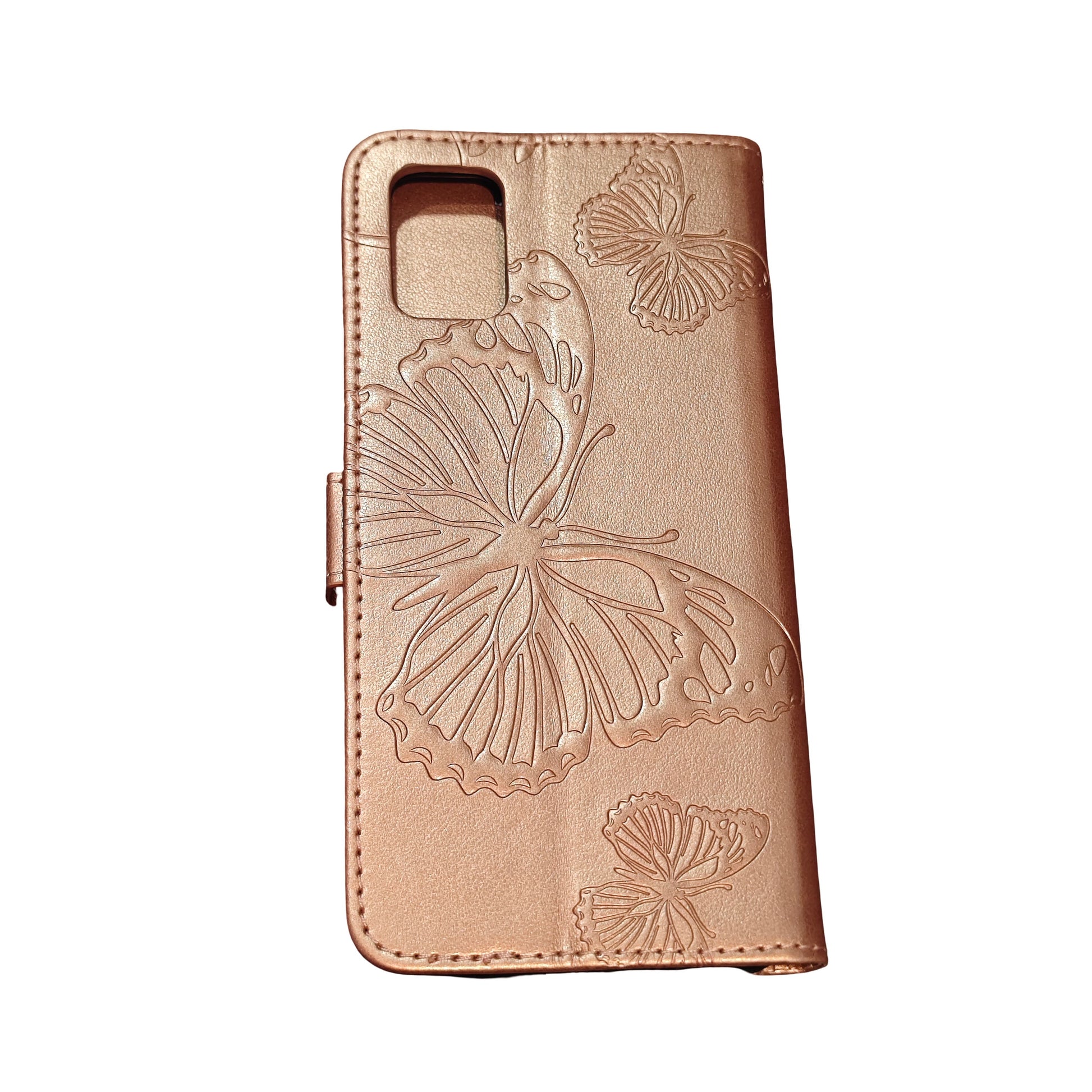Étui Portefeuille Samsung Galaxy A51 4G – Coque Rabattable Papillon Rose Gold - Coques & Étuis de protection | DR CLICK Informatique