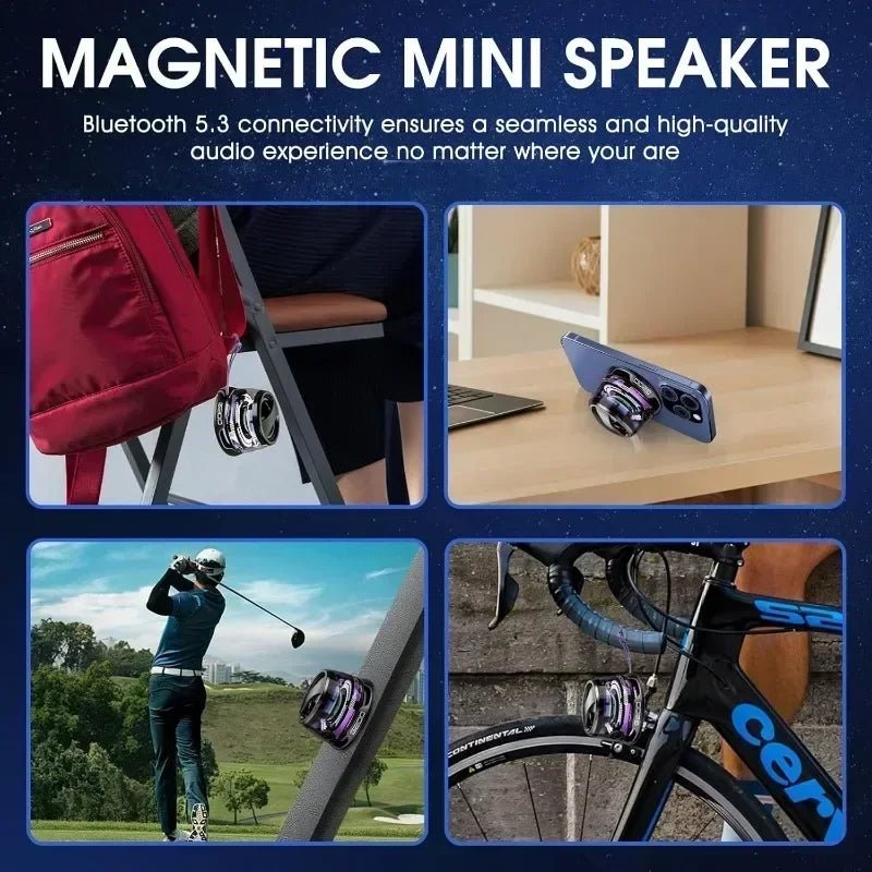 Haut - parleur Bluetooth Portable G200 RGB, éclairage magnétique BT5.3, Mini boîte de son, lecture de 7 heures, support pour téléphone - | DR CLICK Informatique