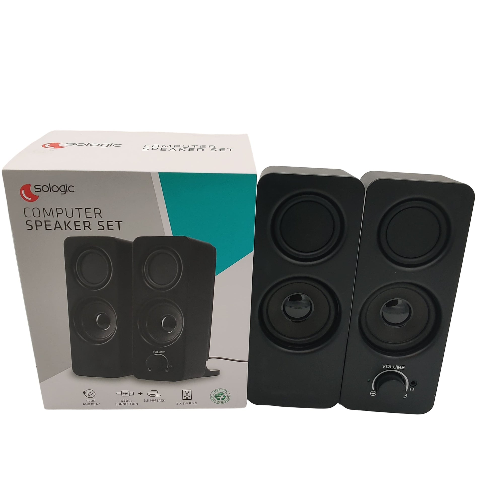 Enceintes PC Sologic USB 2x5W