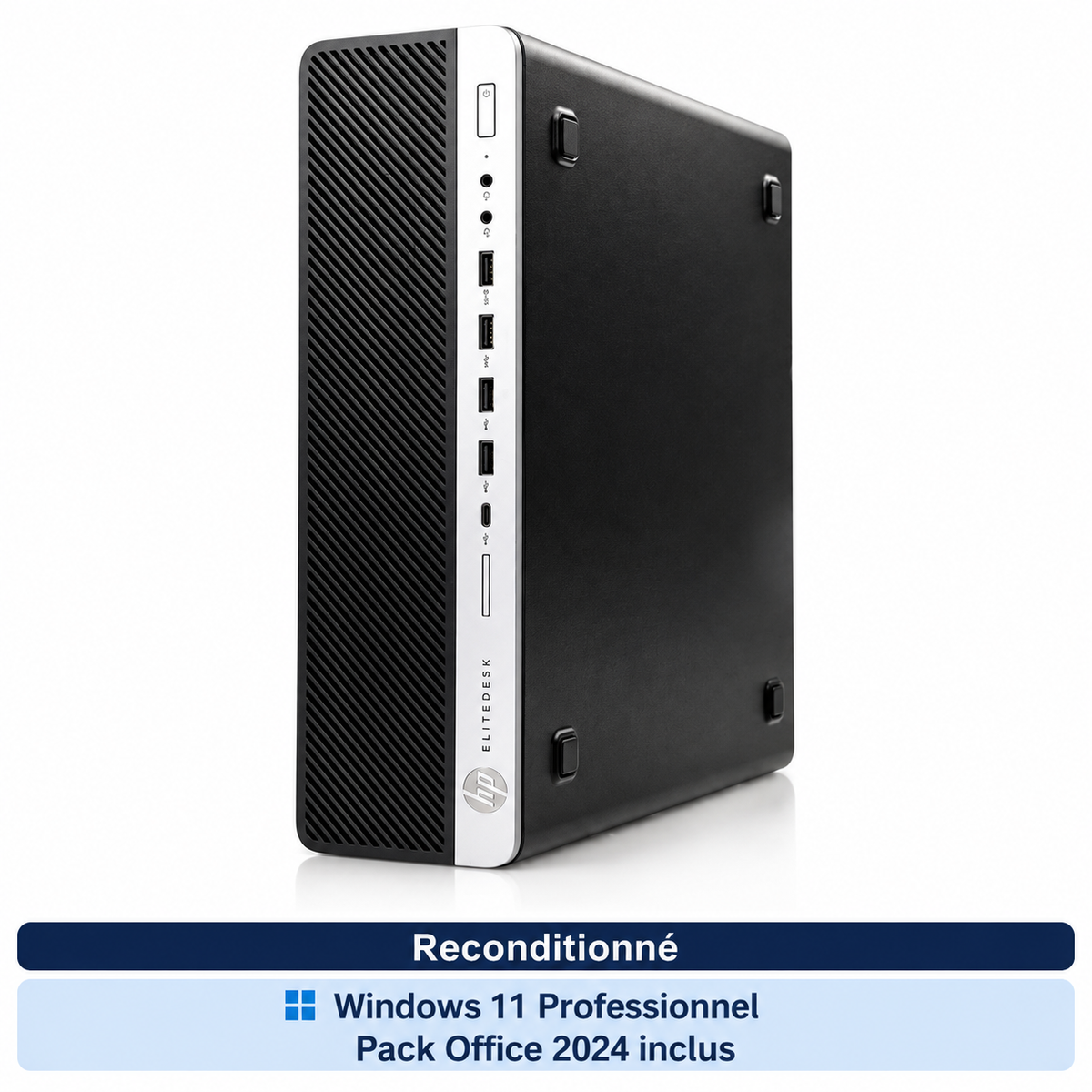 HP EliteDesk800G3 SFF reconditionné — vue1