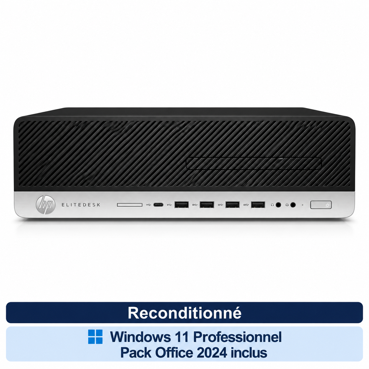 HP EliteDesk800G4 SFF reconditionné — vue3