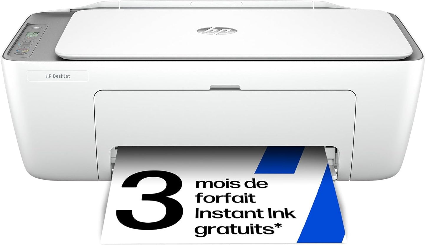 HP DeskJet 2820e, 588K9B, Imprimante Tout en Un, Jet d'encre, Couleur, 3 Mois d’Instant Ink Inclus, Photocopie, Scan, Impression, WiFi, Blanche et Grise - imprimantes et scanners | DR CLICK Informatique