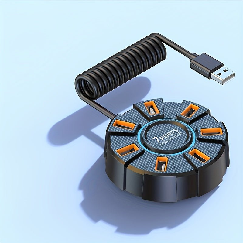 Hub USB 2.0 à 10 ports avec LED – Répartiteur USB alimenté - Hub USB | DR CLICK Informatique