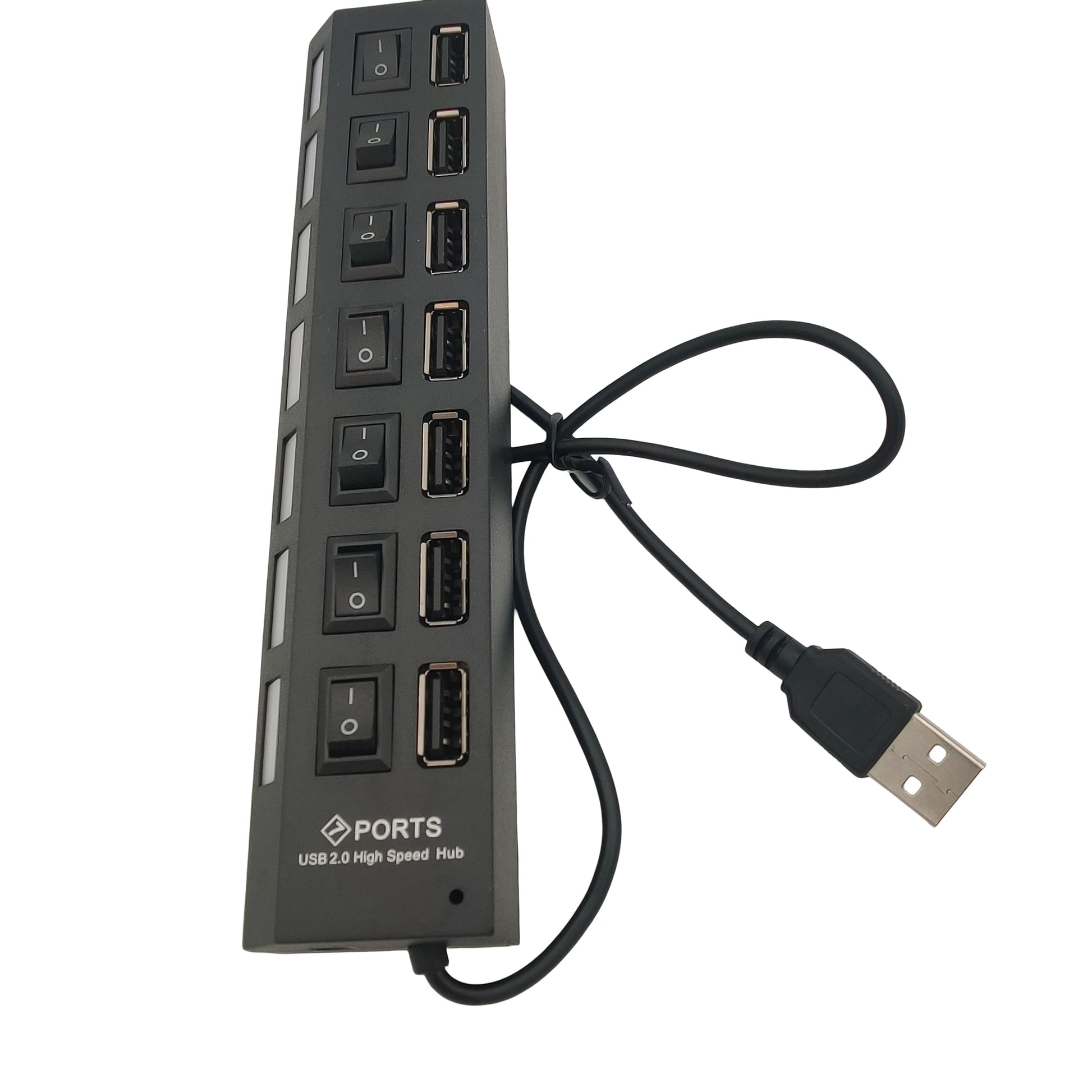 Hub USB 7 ports avec interrupteurs individuels