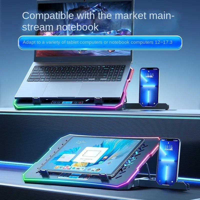 ICECOOREL Plateforme de refroidissement pour ordi portable, 6 ventilos silencieux - Ventilateur PC portable | DR CLICK Informatique