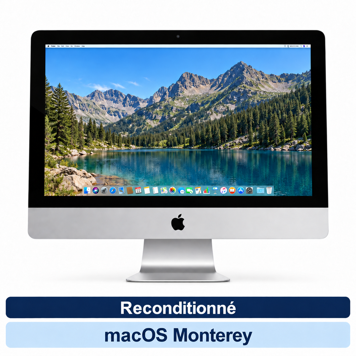 Apple iMac 21,5 pouces (2015) – i5-5250U, 8 Go RAM, SSD 256 Go – Reconditionné – macOS Monterey – vue 1