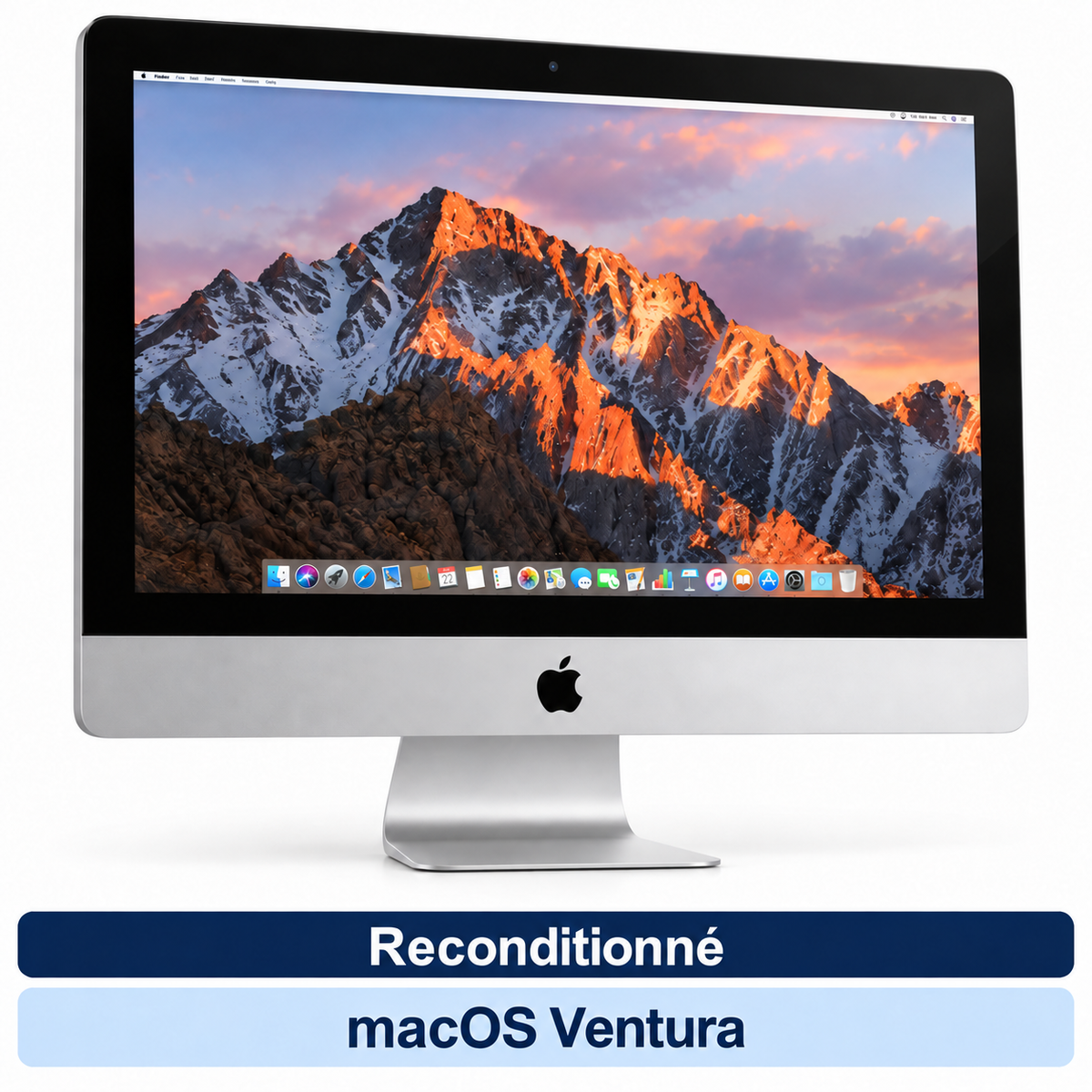 Apple iMac 21,5 pouces (2017) – i5-7360U, 16 Go RAM, SSD 256 Go – Reconditionné – macOS Ventura – vue 1
