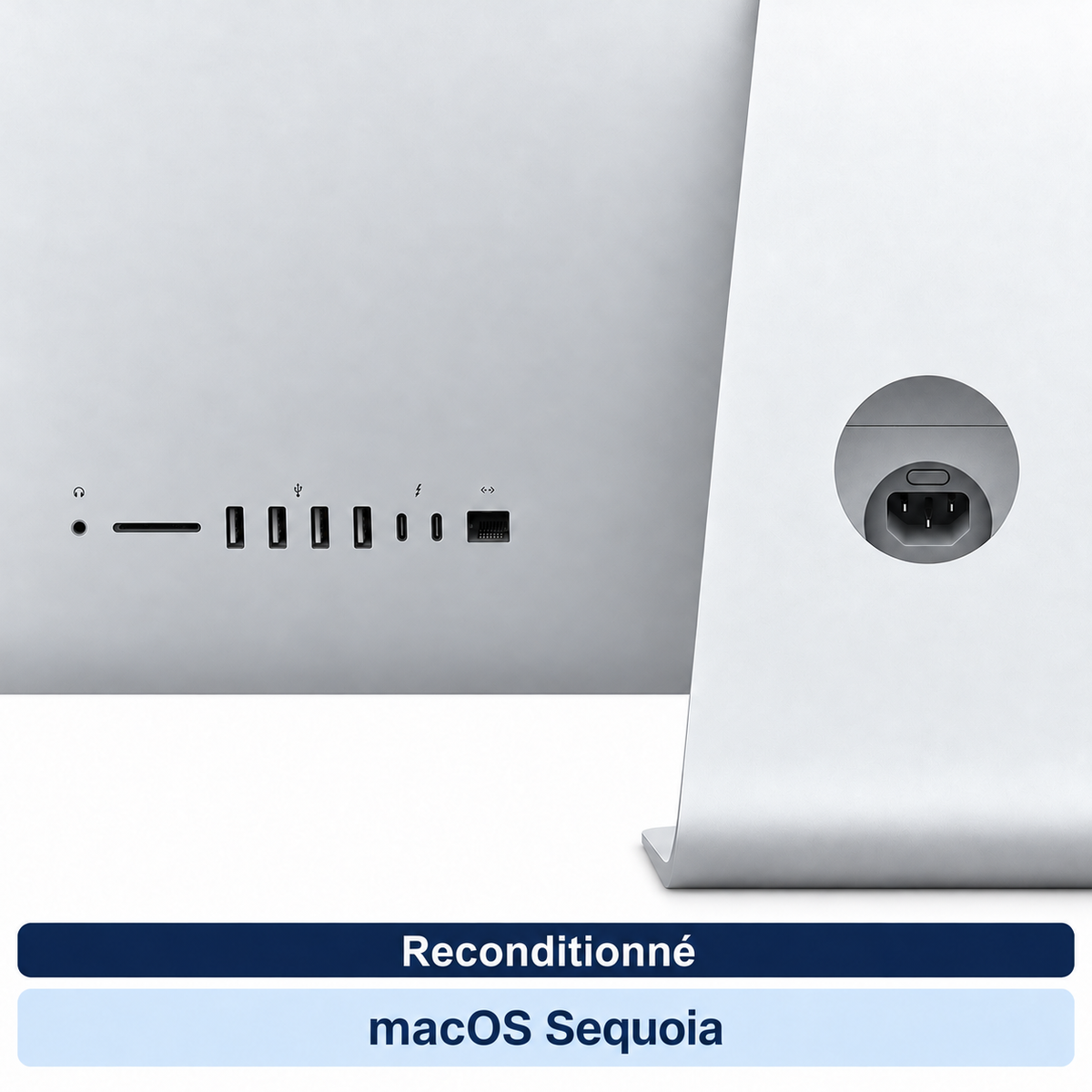 Apple iMac 21,5 pouces Retina 4K (2019) – i5-8500, 16 Go RAM, SSD 256 Go – Reconditionné – macOS Sequoia – vue 3