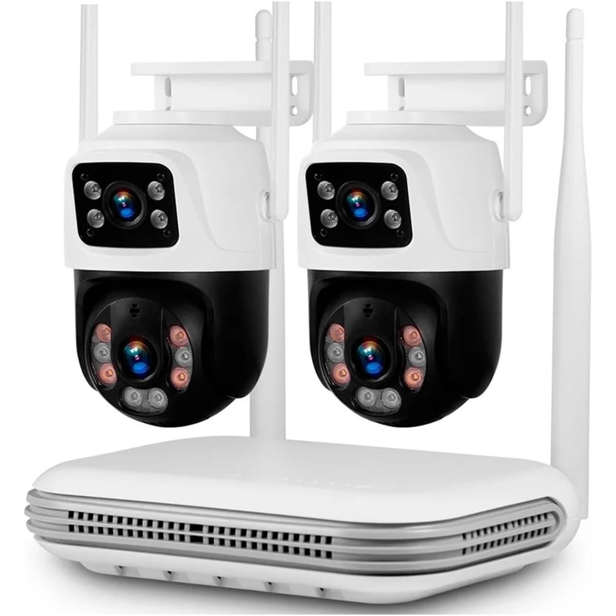 Kit Caméra de Surveillance WiFi PTZ 6MP – Double Objectif, NVR 8 Canaux, H.265 - Caméra IP | DR CLICK Informatique