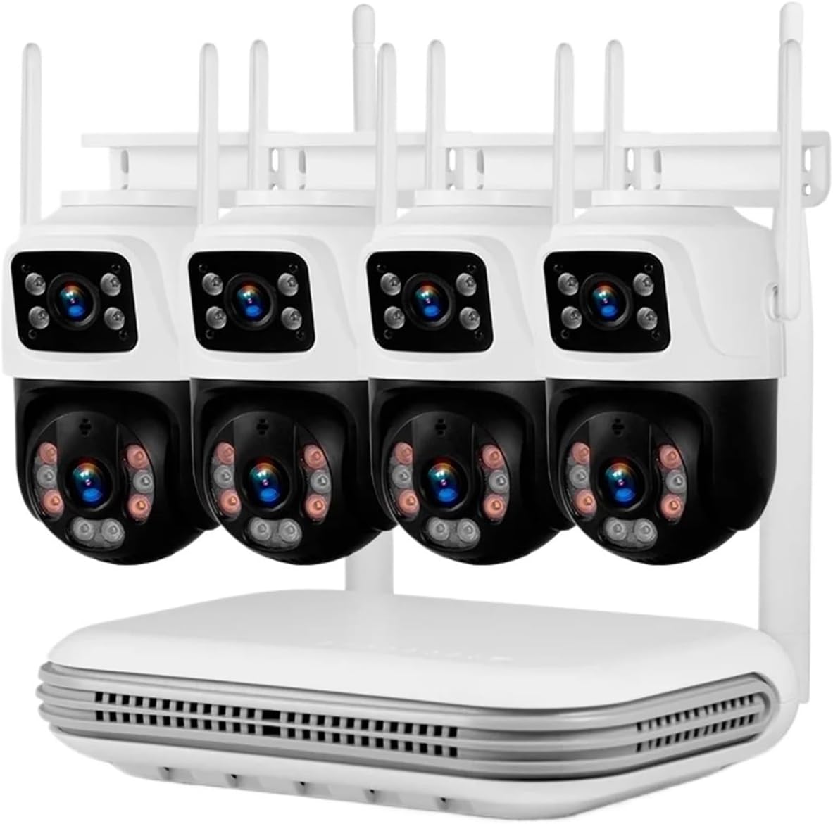 Kit Caméra de Surveillance WiFi PTZ 6MP – Double Objectif, NVR 8 Canaux, H.265 - Caméra IP | DR CLICK Informatique