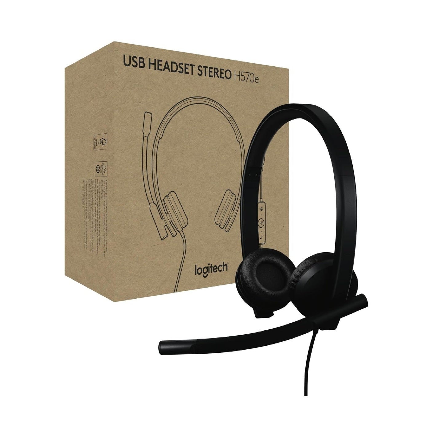 Logitech H570e, Casque USB avec Microphone pour PC et Mac - Casque & micro | DR CLICK Informatique