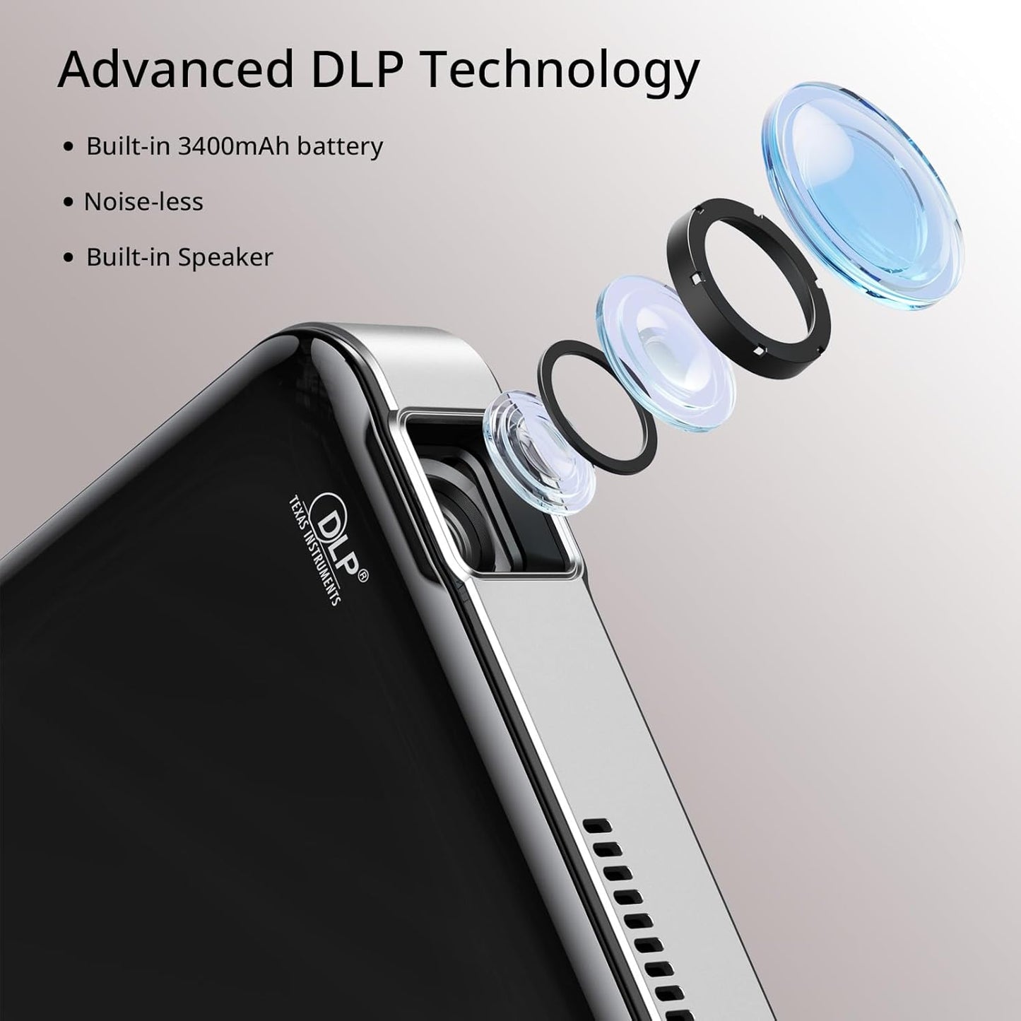 Mini projecteur YOTON Y200 – Compact, silencieux et performant - Visioconférence | DR CLICK Informatique