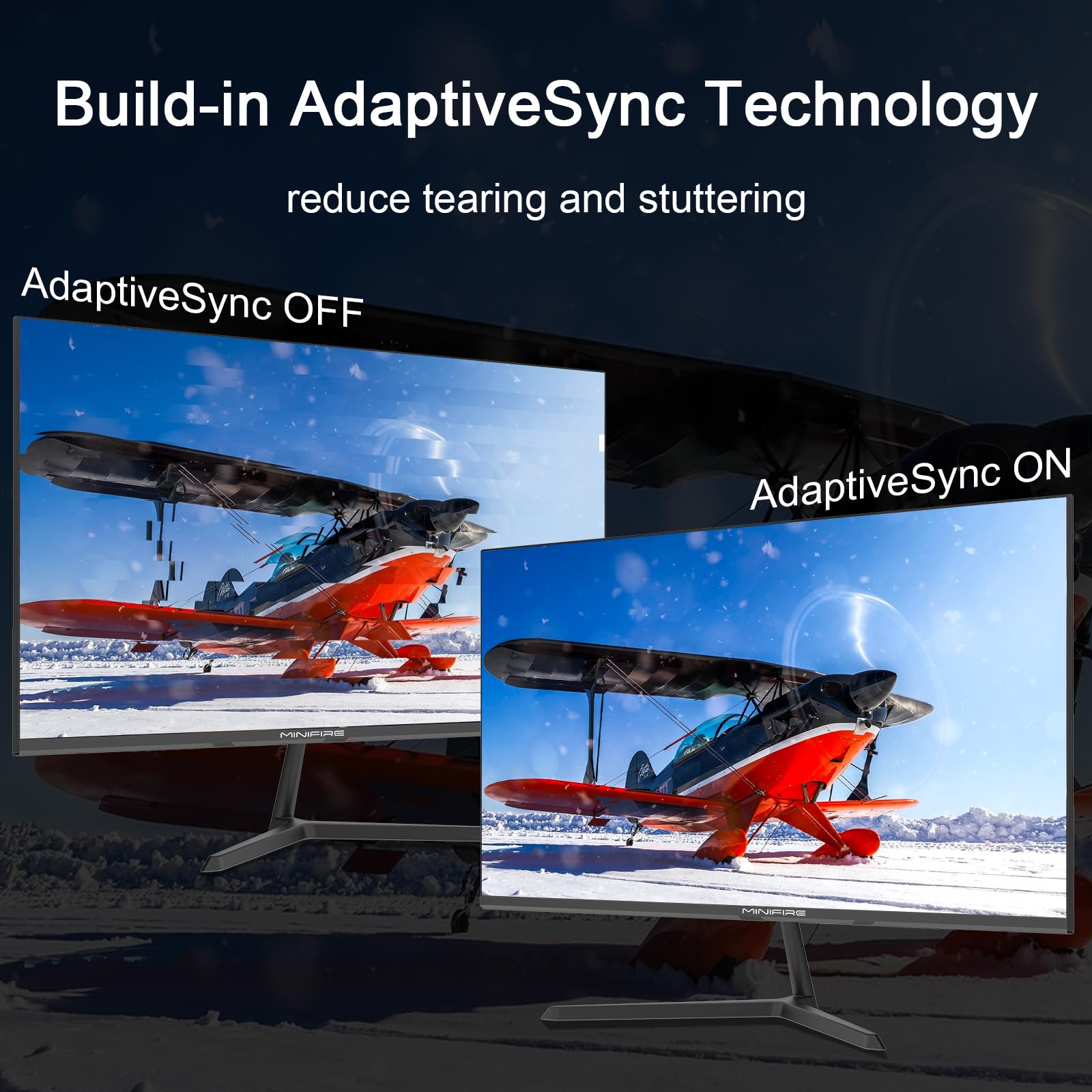 Minifire Écran PC Gaming 22 Pouces FHD (1920 x 1080), IPS, 75Hz, VGA et HDMI - Ecran ordinateur | DR CLICK Informatique