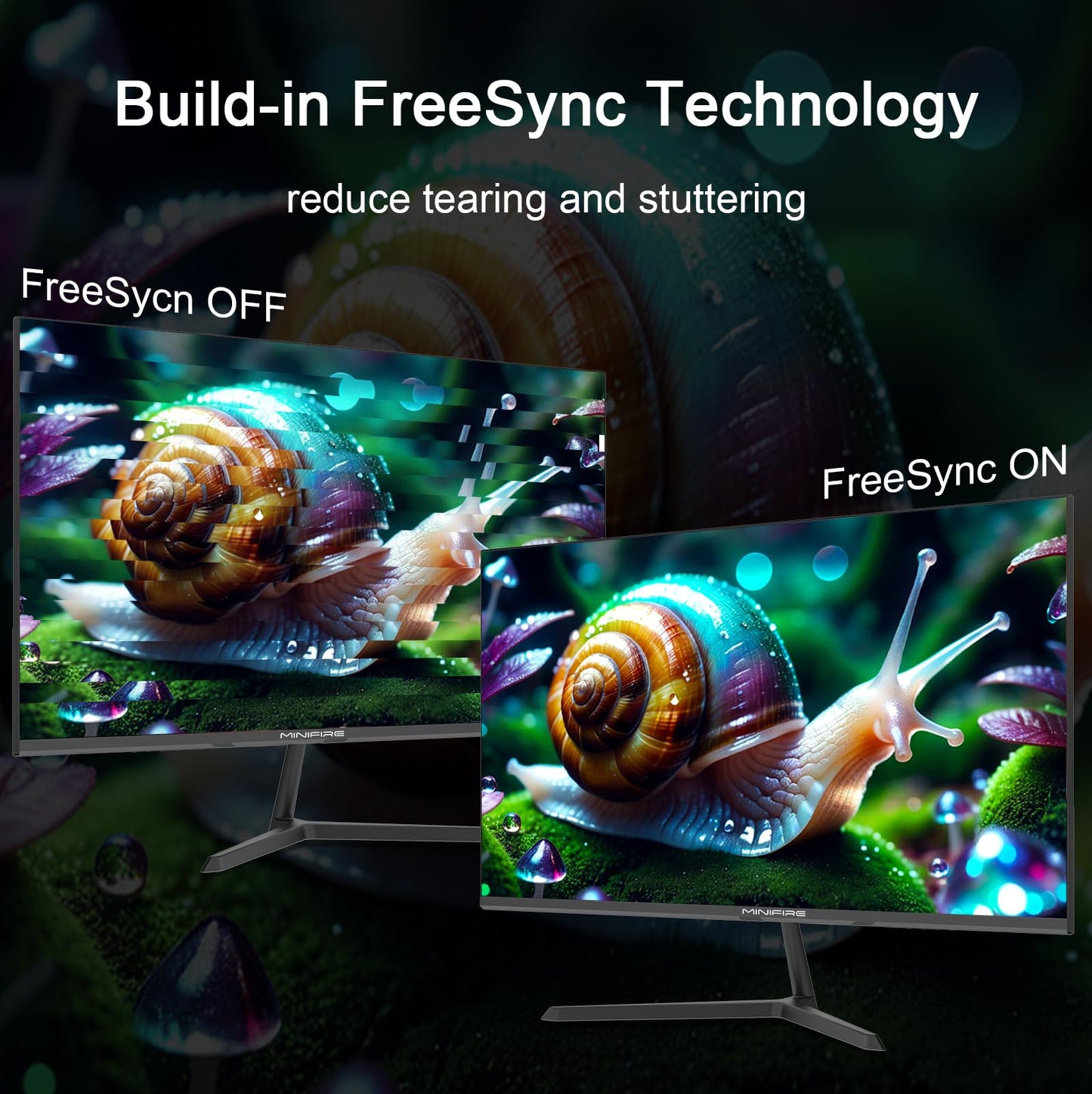 Minifire Moniteur PC 24 Pouces 100Hz, IPS, Ecran PC FHD 1080P, Haut - parleurs intégrés - Ecran ordinateur | DR CLICK Informatique