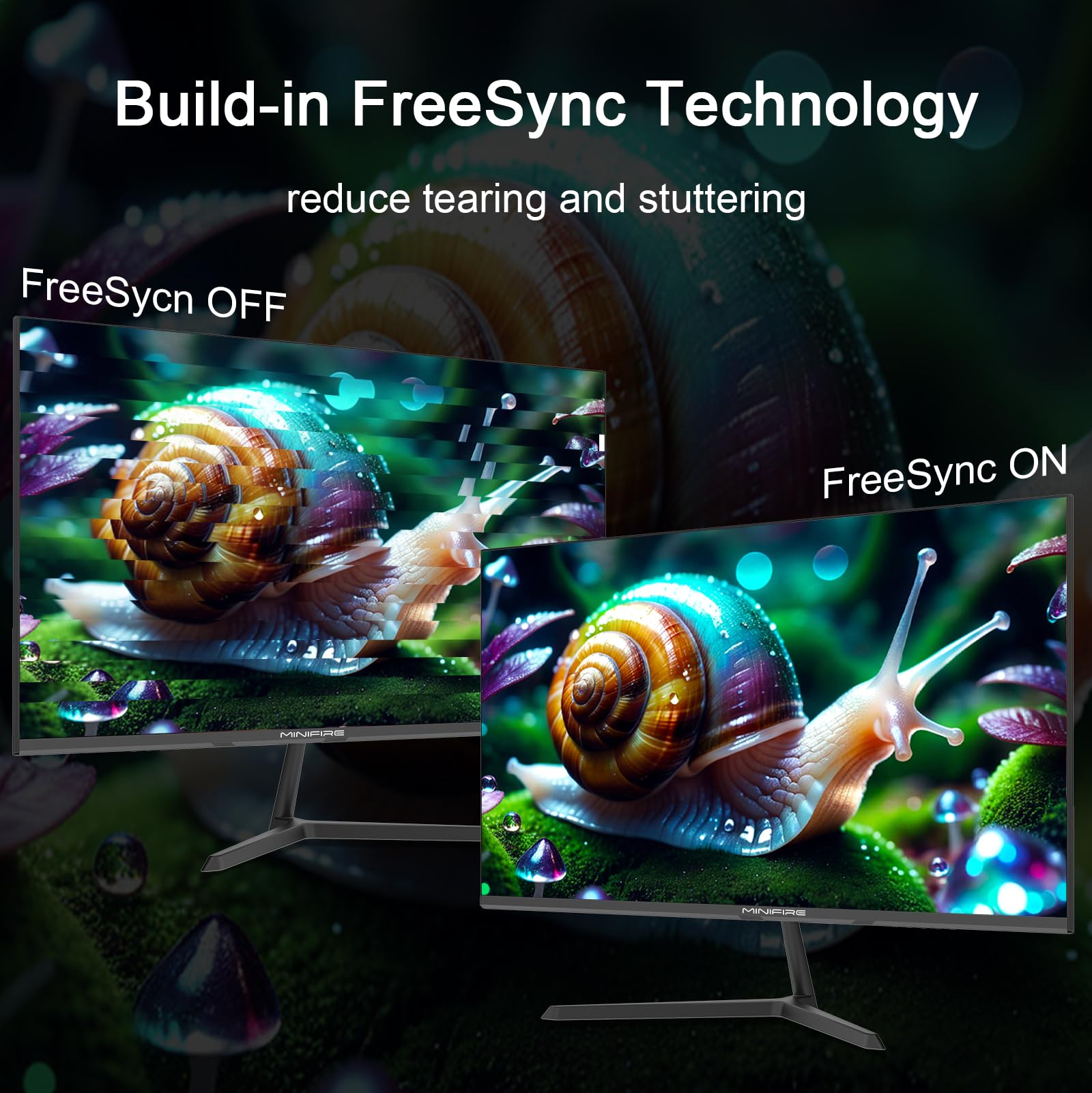 Minifire Moniteur PC 24 Pouces 100Hz, IPS, Ecran PC FHD 1080P, Haut - parleurs intégrés - Ecran ordinateur | DR CLICK Informatique