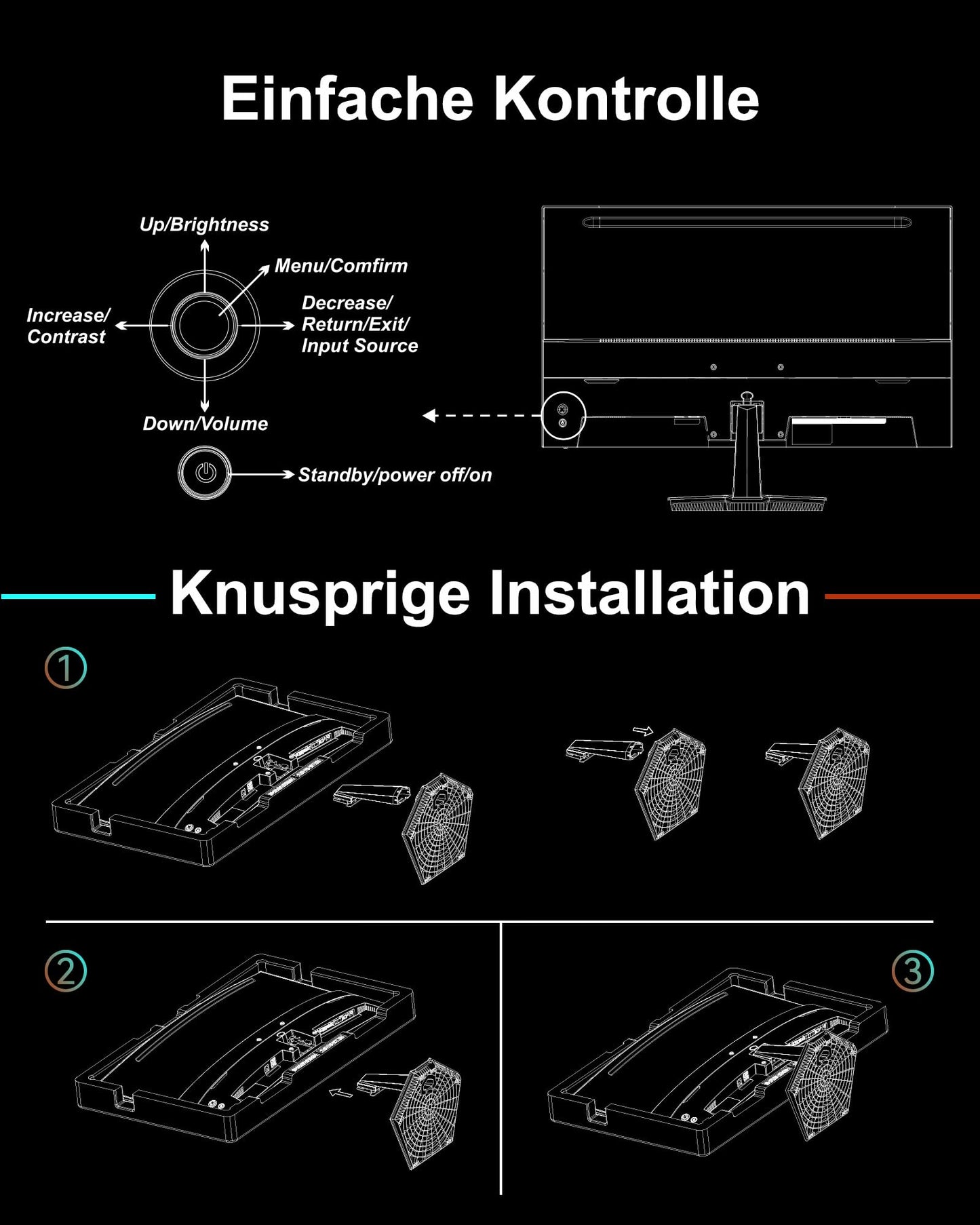 Minifire Moniteur PC 24 Pouces 100Hz, IPS, Ecran PC FHD 1080P, Haut - parleurs intégrés - Ecran ordinateur | DR CLICK Informatique