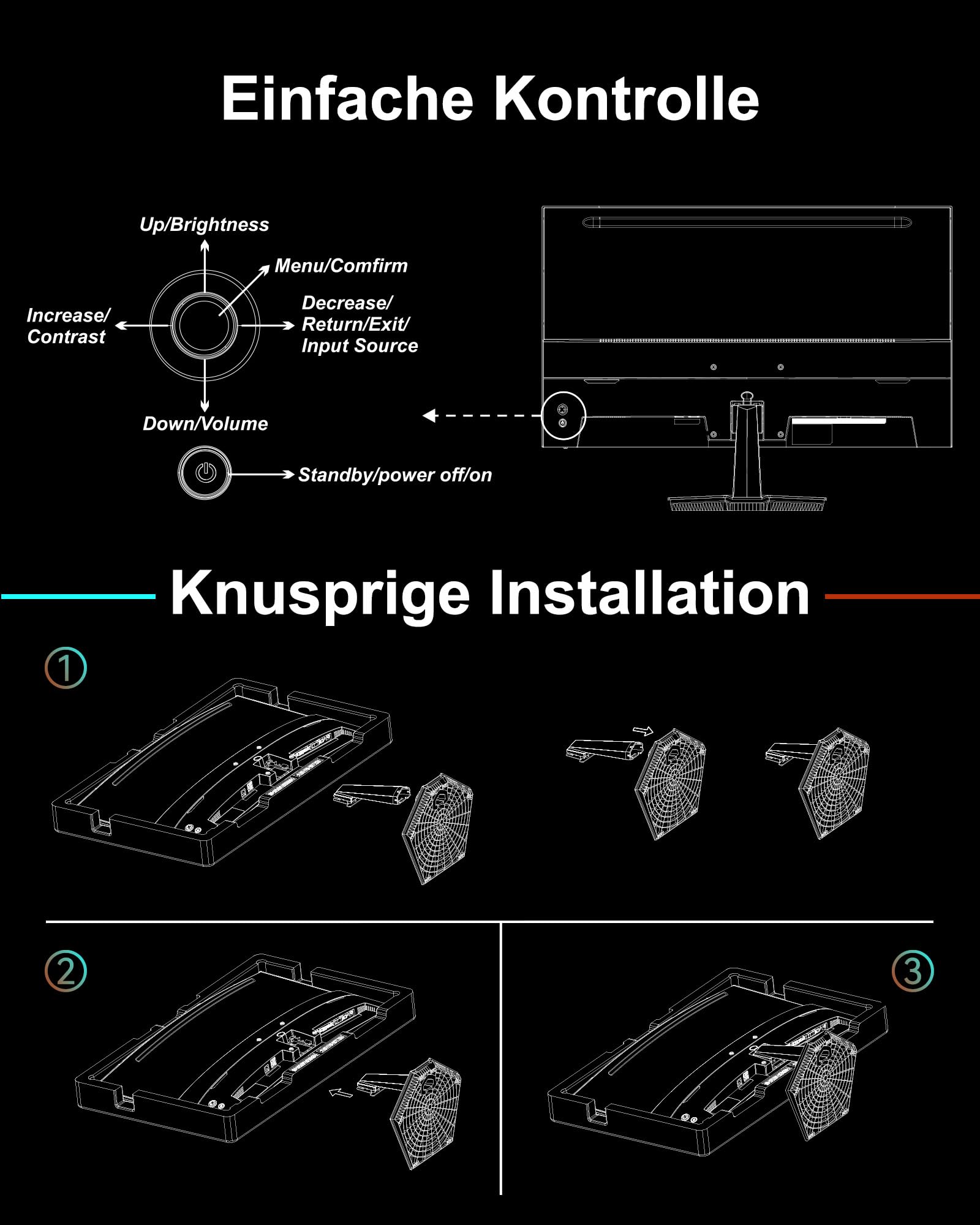Minifire Moniteur PC 24 Pouces 100Hz, IPS, Ecran PC FHD 1080P, Haut - parleurs intégrés - Ecran ordinateur | DR CLICK Informatique