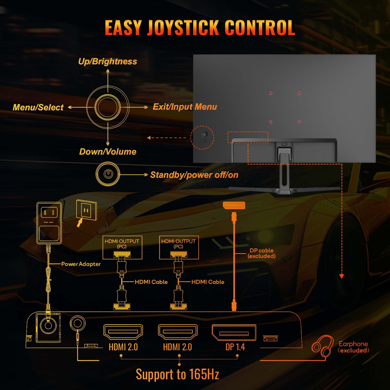 Minifire Moniteur PC 24 Pouces 100Hz, IPS, Ecran PC FHD 1080P, Haut - parleurs intégrés - Ecran ordinateur | DR CLICK Informatique