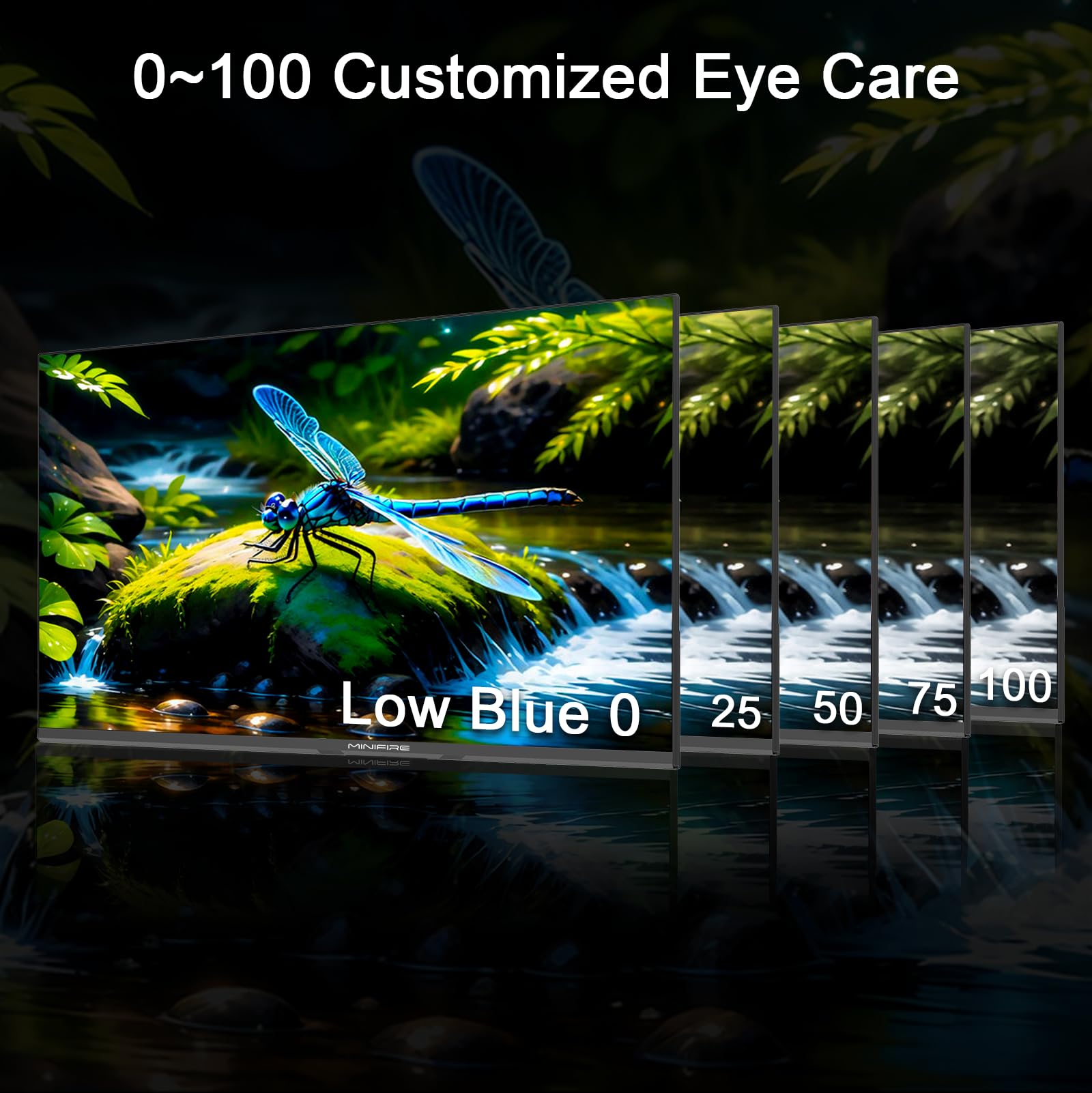 Minifire Moniteur PC 24 Pouces 100Hz, IPS, Ecran PC FHD 1080P, Haut - parleurs intégrés - Ecran ordinateur | DR CLICK Informatique