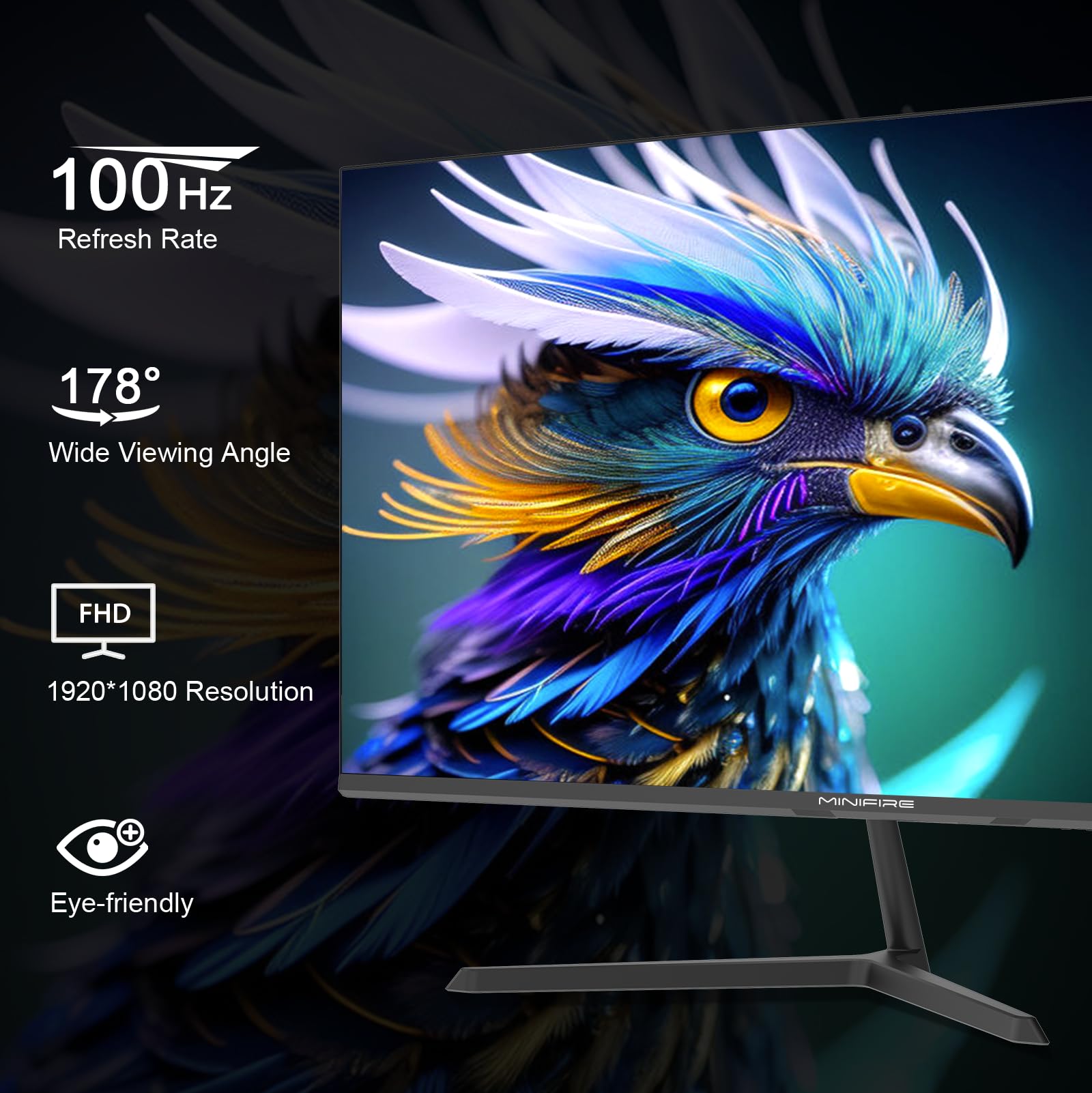 Minifire Moniteur PC 24 Pouces 100Hz, IPS, Ecran PC FHD 1080P, Haut - parleurs intégrés (Neuf) - Ecran ordinateur | DR CLICK Informatique
