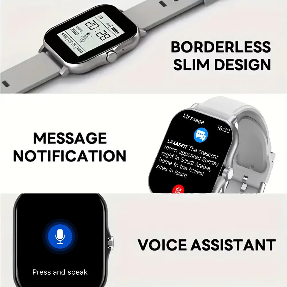 Montre connectée KESHUYOU 1,44" – Appels Bluetooth & Suivi santé - Smartwatch – Montres connectées | DR CLICK Informatique