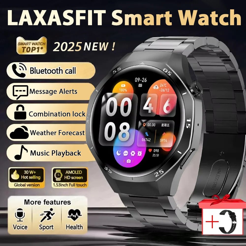 Montre connectée LAXASFIT GT5 Pro – AMOLED 1,53" GPS & Santé - Smartwatch – Montres connectées | DR CLICK Informatique