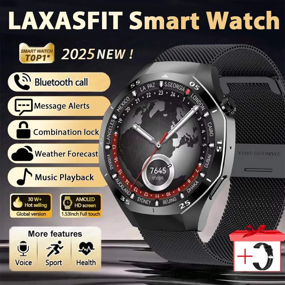 Montre connectée LAXASFIT GT5 Pro – AMOLED 1,53" GPS & Santé - Smartwatch – Montres connectées | DR CLICK Informatique