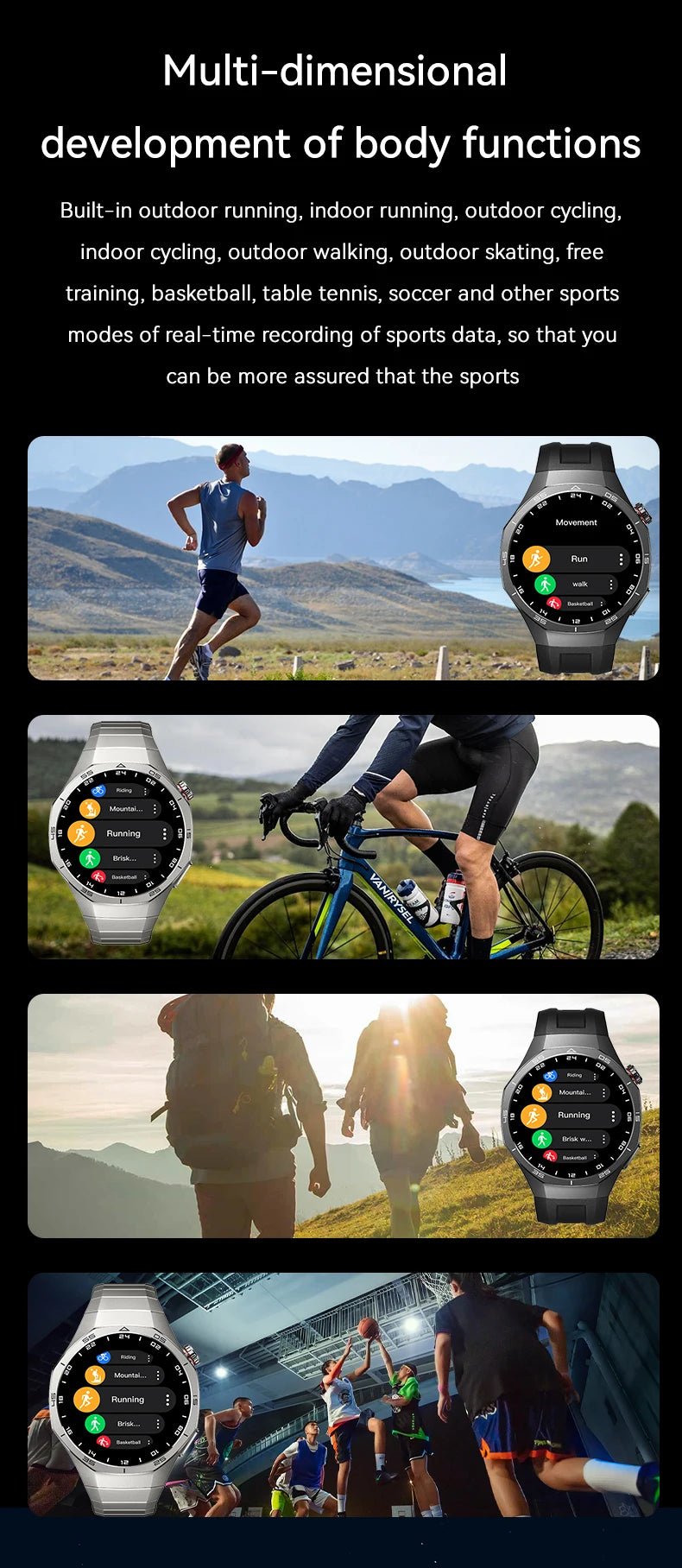 Montre connectée LAXASFIT GT5 Pro – AMOLED 1,53" GPS & Santé - Smartwatch – Montres connectées | DR CLICK Informatique