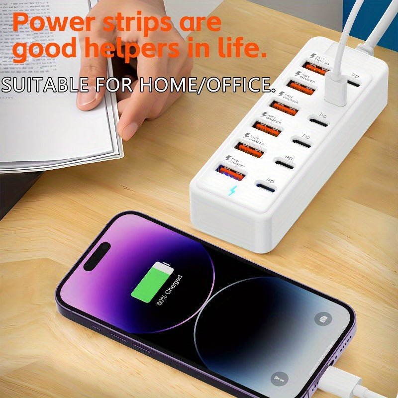 Multiprise USB 12 ports 66W PD – Station de charge rapide USB - A & USB - C - Hub USB | DR CLICK Informatique