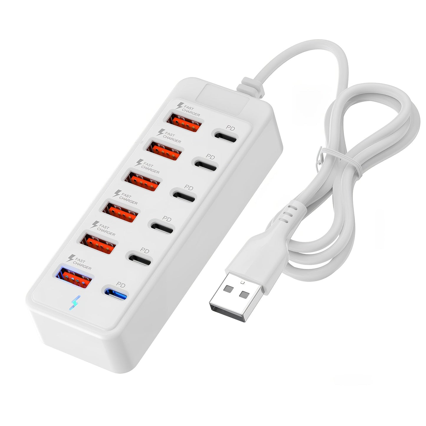 Multiprise USB 12 ports 66W PD – Station de charge rapide USB - A & USB - C - Hub USB | DR CLICK Informatique