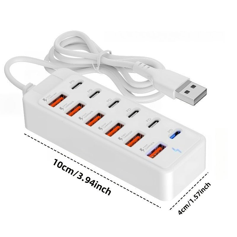 Multiprise USB 12 ports 66W PD – Station de charge rapide USB - A & USB - C - Hub USB | DR CLICK Informatique