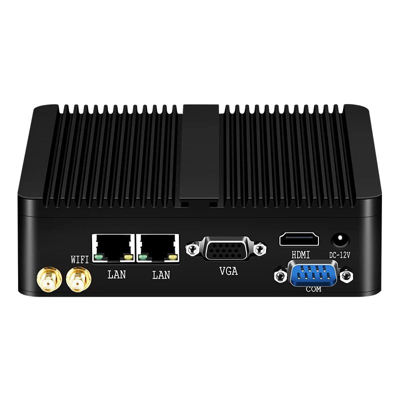 Mini PC XCY X30A équipé de deux ports LAN Gigabit et deux RS232 COM