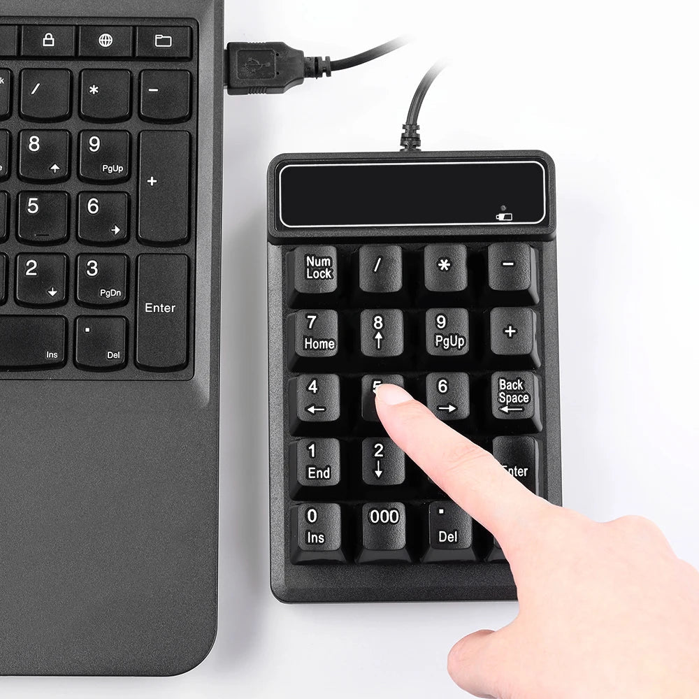 Pavé Numérique USB Filaire 19 Touches – Clavier Numérique Sensation Mécanique (Neuf) - Clavier & souris | DR CLICK Informatique