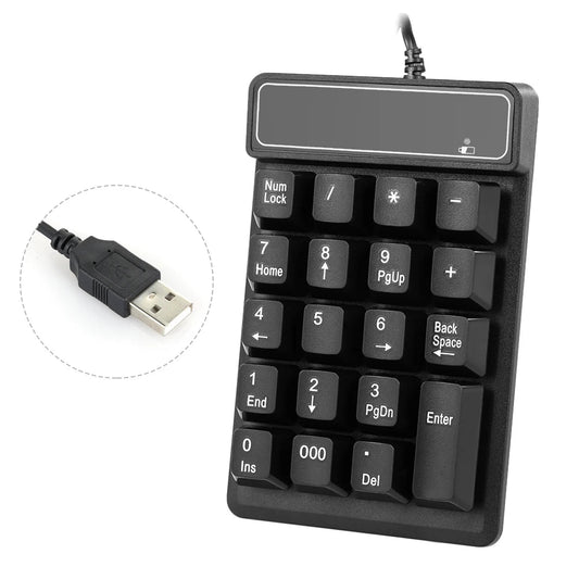Pavé Numérique USB Filaire 19 Touches – Clavier Numérique Sensation Mécanique (Neuf) - Clavier & souris | DR CLICK Informatique