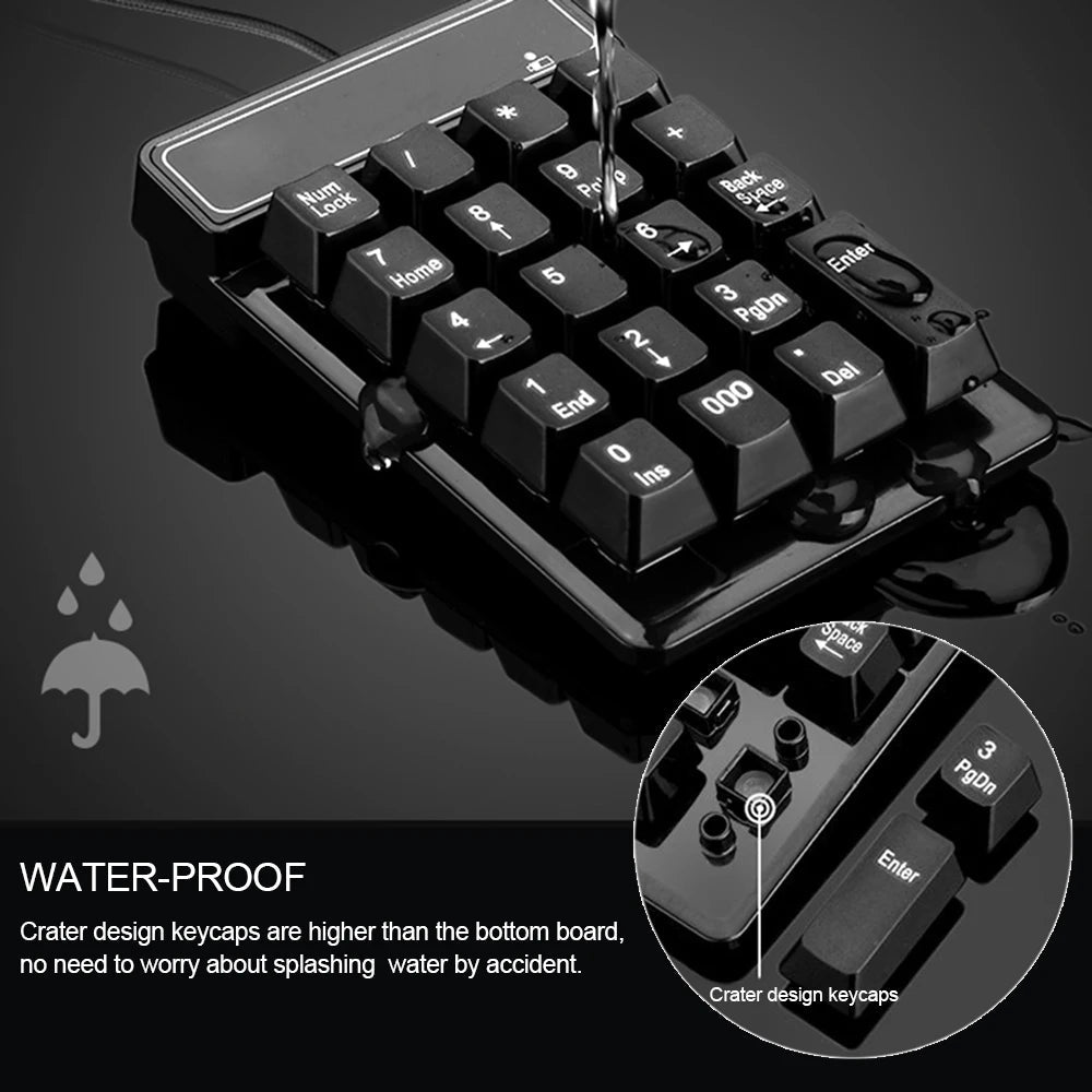 Pavé Numérique USB Filaire 19 Touches – Clavier Numérique Sensation Mécanique (Neuf) - Clavier & souris | DR CLICK Informatique