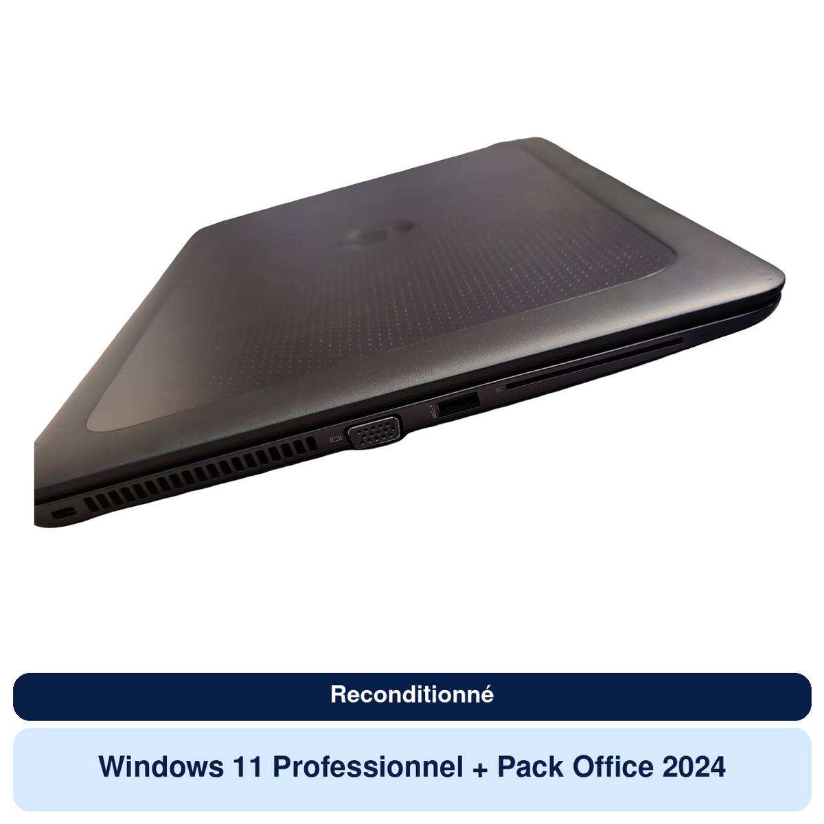 HP Zbook 15u G3 - 15.6" FullHD tactile, Core i7 6th, 8/256 (Reconditionné) — vue 3