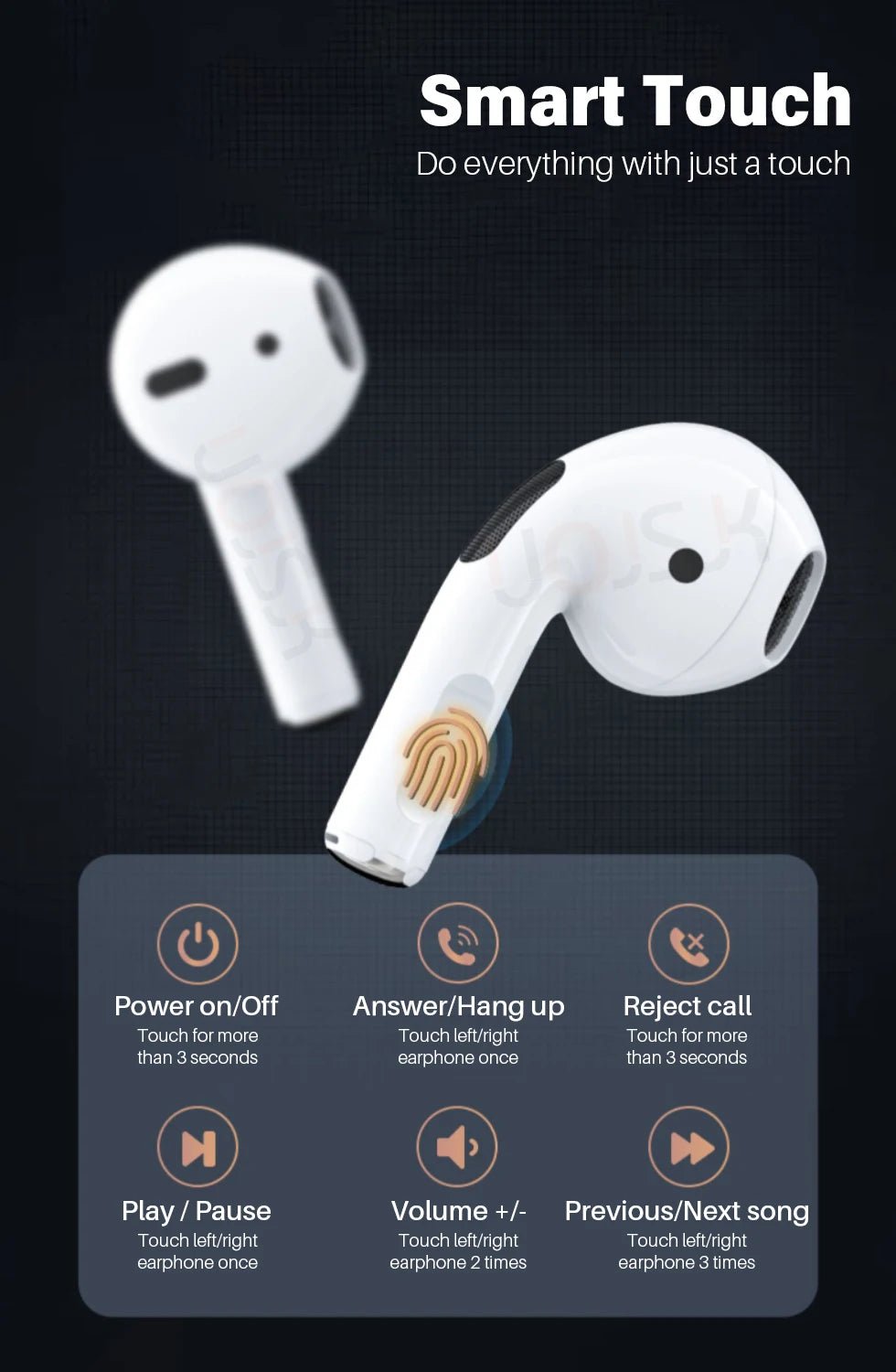 Pour Apple AIRP0DS - PR0 D'origine Sans Fil Bluetooth Écouteurs Dans L'oreille Écouteurs Sport Antibruit Casque Pour Xiaomi iPhone Casque - | DR CLICK Informatique