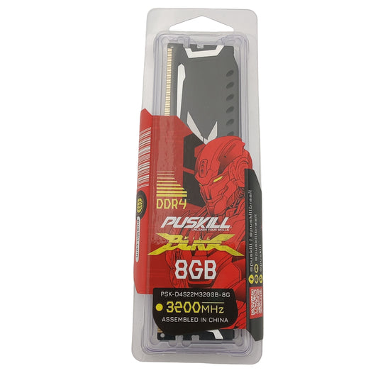 Barrette mémoire Puskill DDR4 8Go 3200MHz vue avant