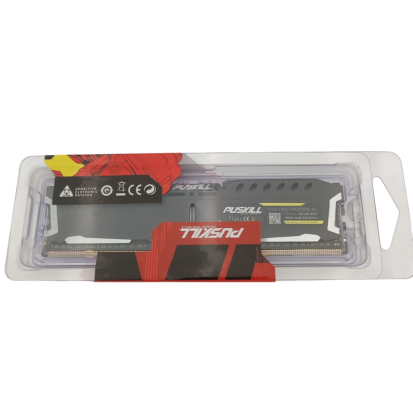 Module RAM Puskill DDR4 8Go 3200MHz avec dissipateur