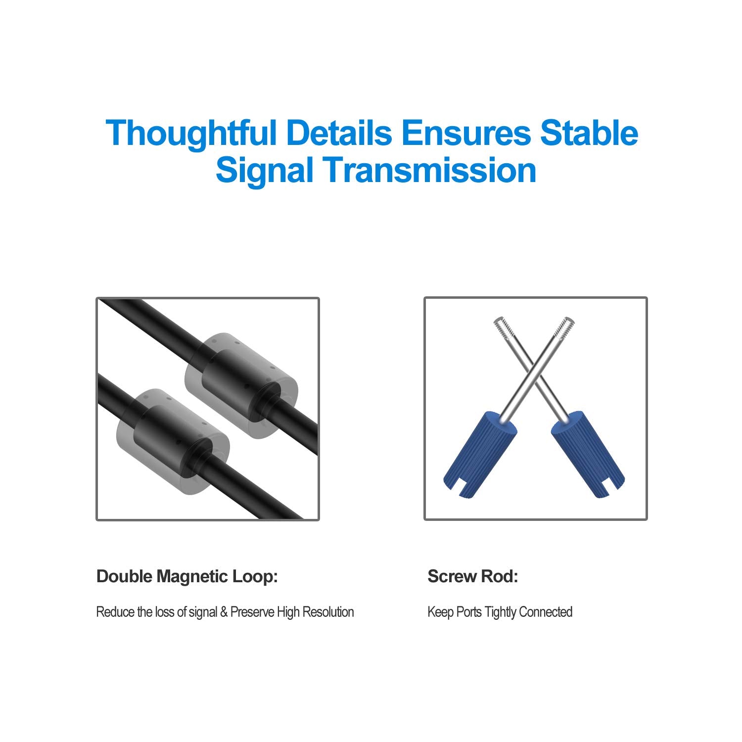 Rankie Câble VGA vers VGA de Moniteur, 1,8m - Câbles & accessoires PC | DR CLICK Informatique