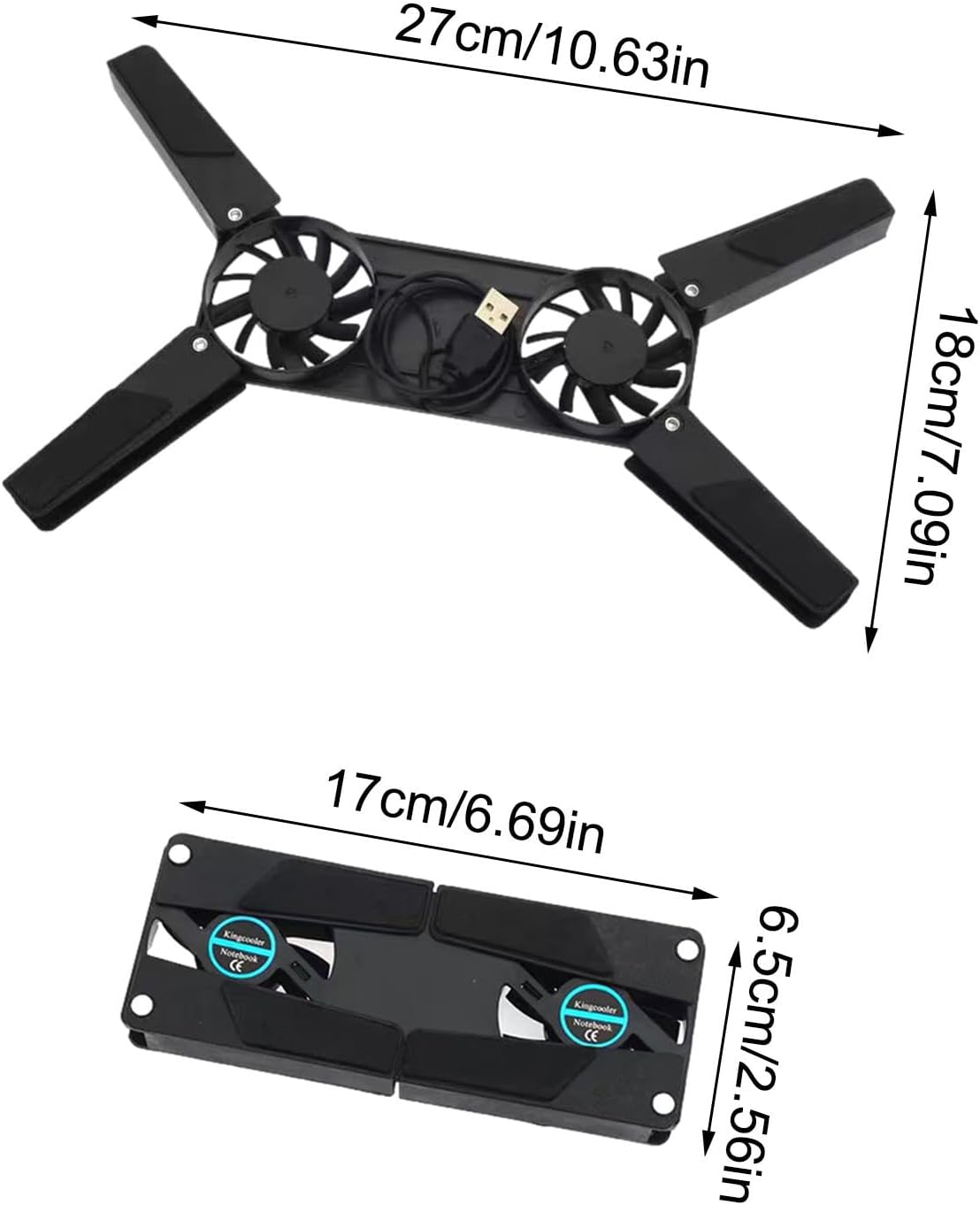 Refroidisseur pliable pour ordinateur portable - Ventilateur PC portable | DR CLICK Informatique