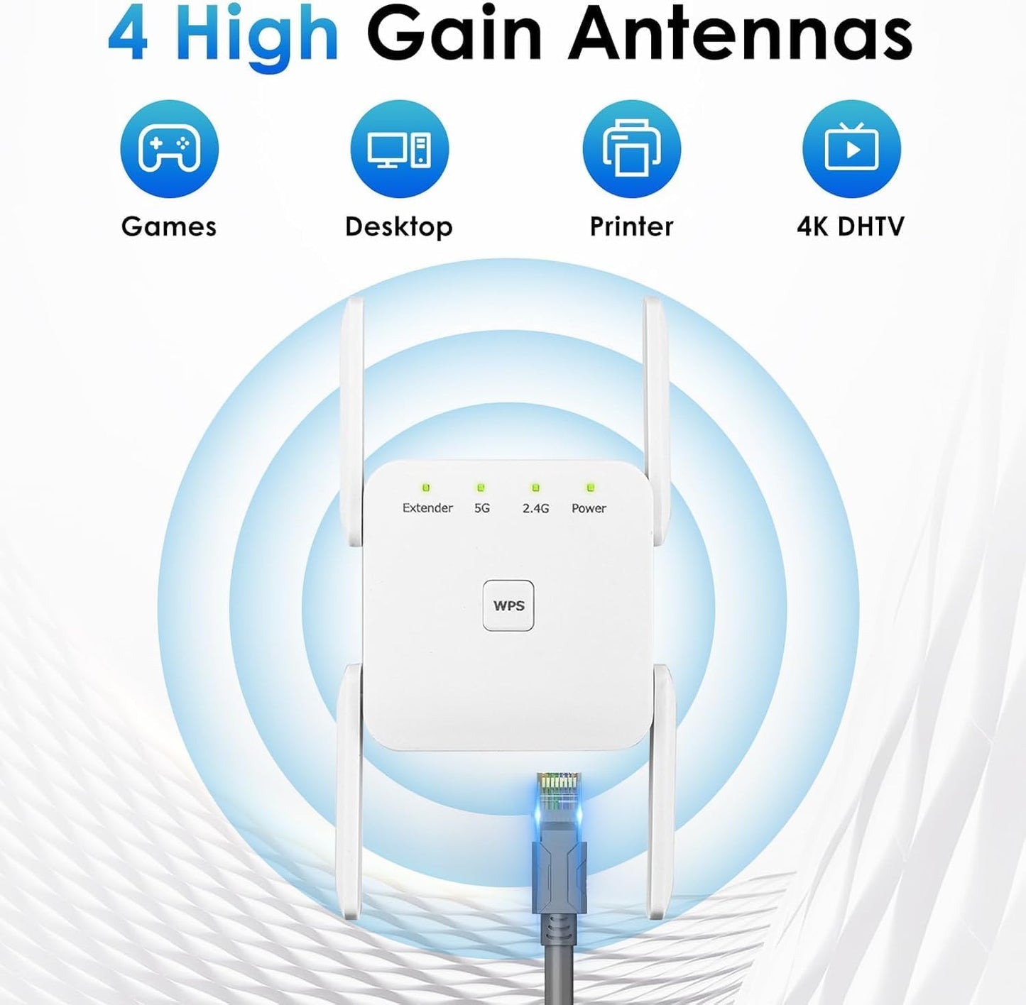 Répéteur Wi - Fi AC1200 – Double Bande 2,4/5 GHz, Port Ethernet, Compatible Toutes Box - Répéteur Wi - Fi | DR CLICK Informatique